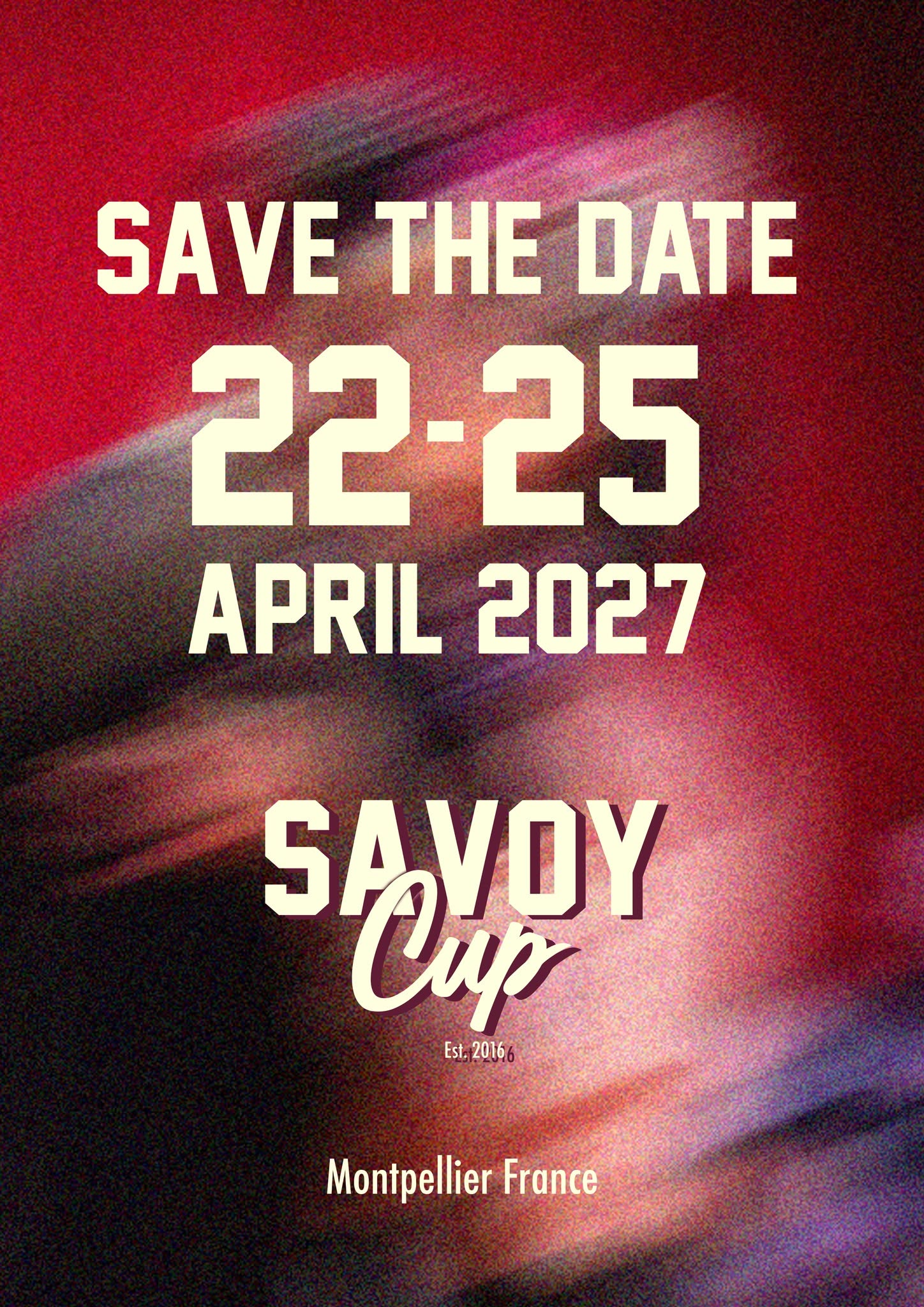 SAVOY CUP 2027 — THU 22 – SUN 25 APR 2027