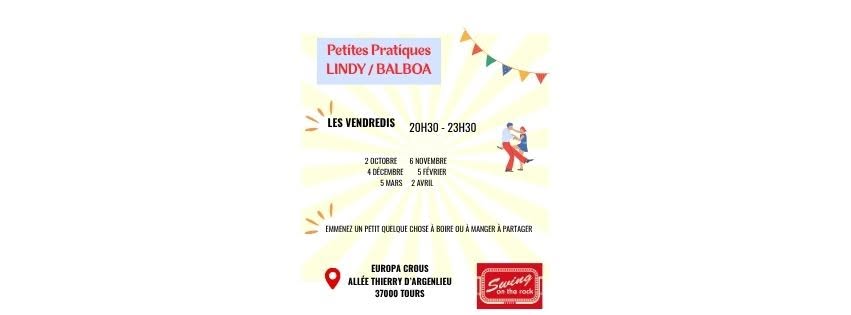 petites pratiques Balboa Lindy — FRI 6 NOV
