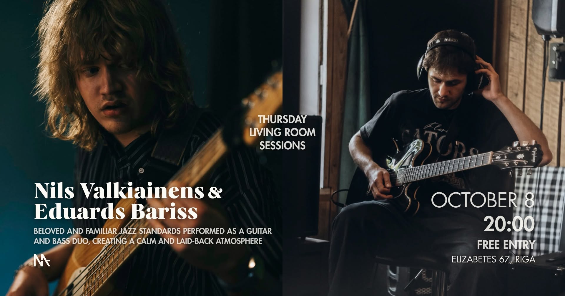 Thurdsay Living Room Sessions | Nils Valkiainens & Eduards Bariss — THU 8 OCT