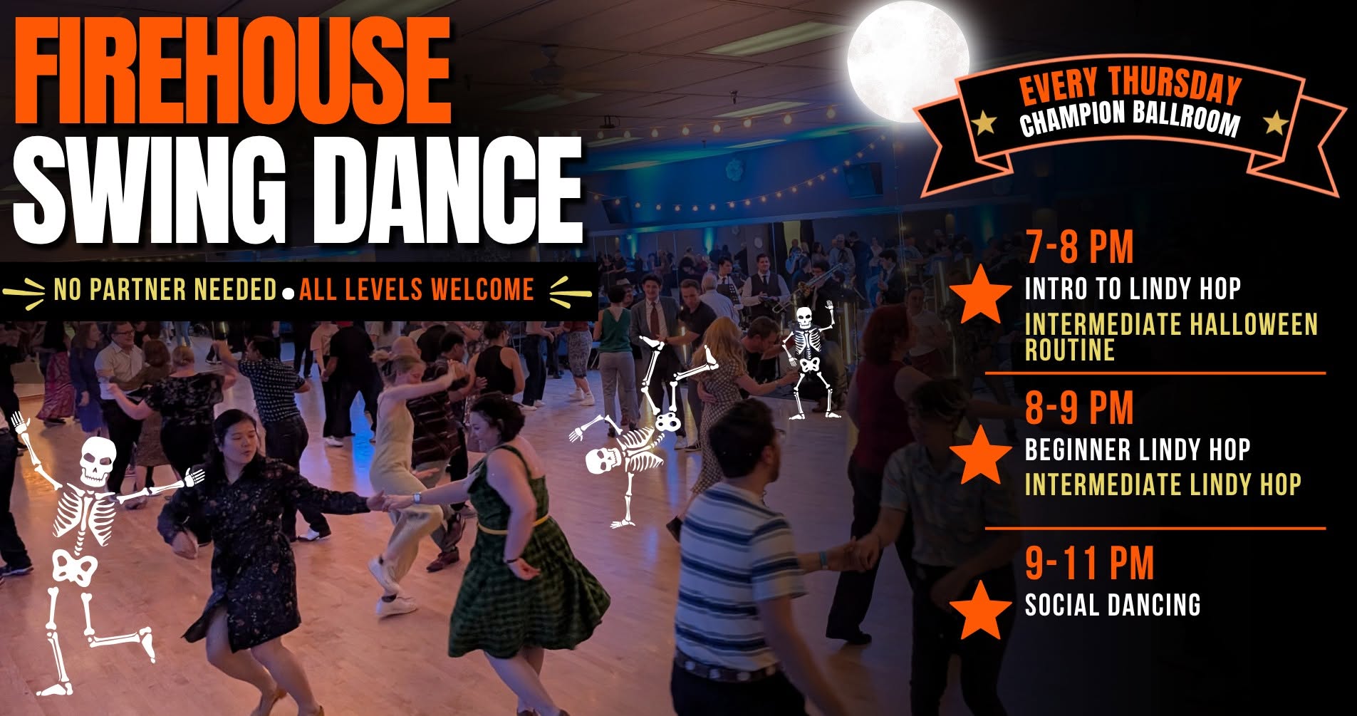 Firehouse Swing Dance- DJ Nights OCTOBER 2026 — FRI 9 OCT