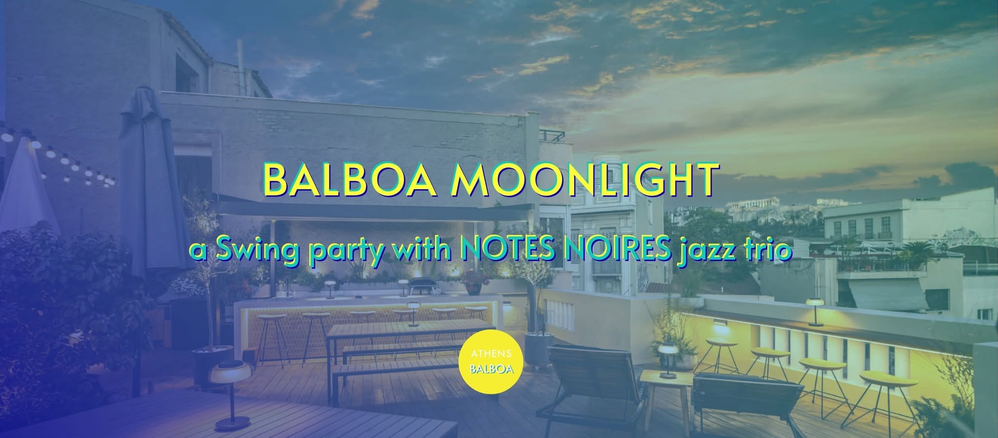 Balboa Moonlight - with Notes Noires jazz trio — SUN 4 OCT