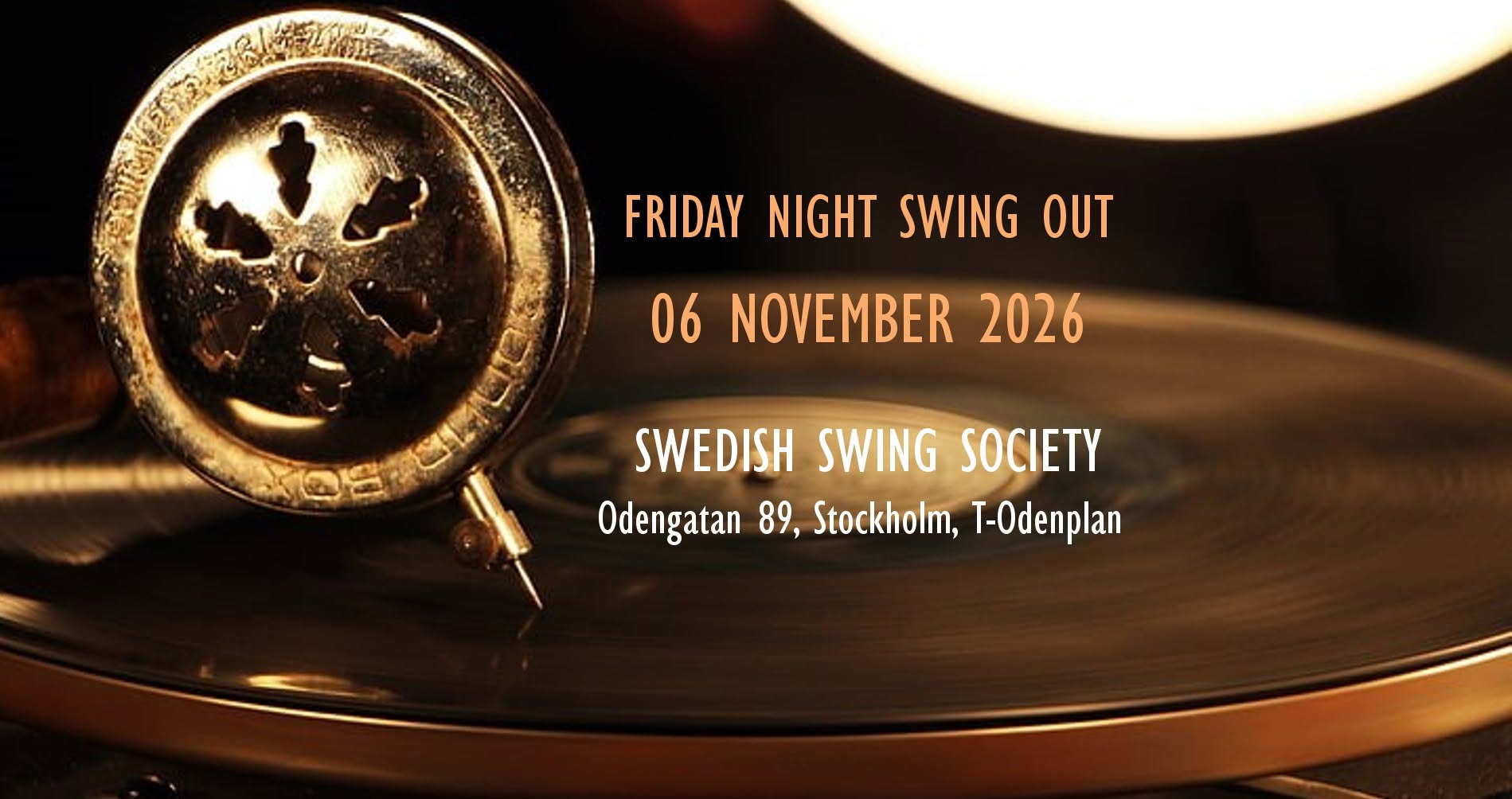 Friday Night Swing Out - 06 NOV 2026! β FRI 6 NOV