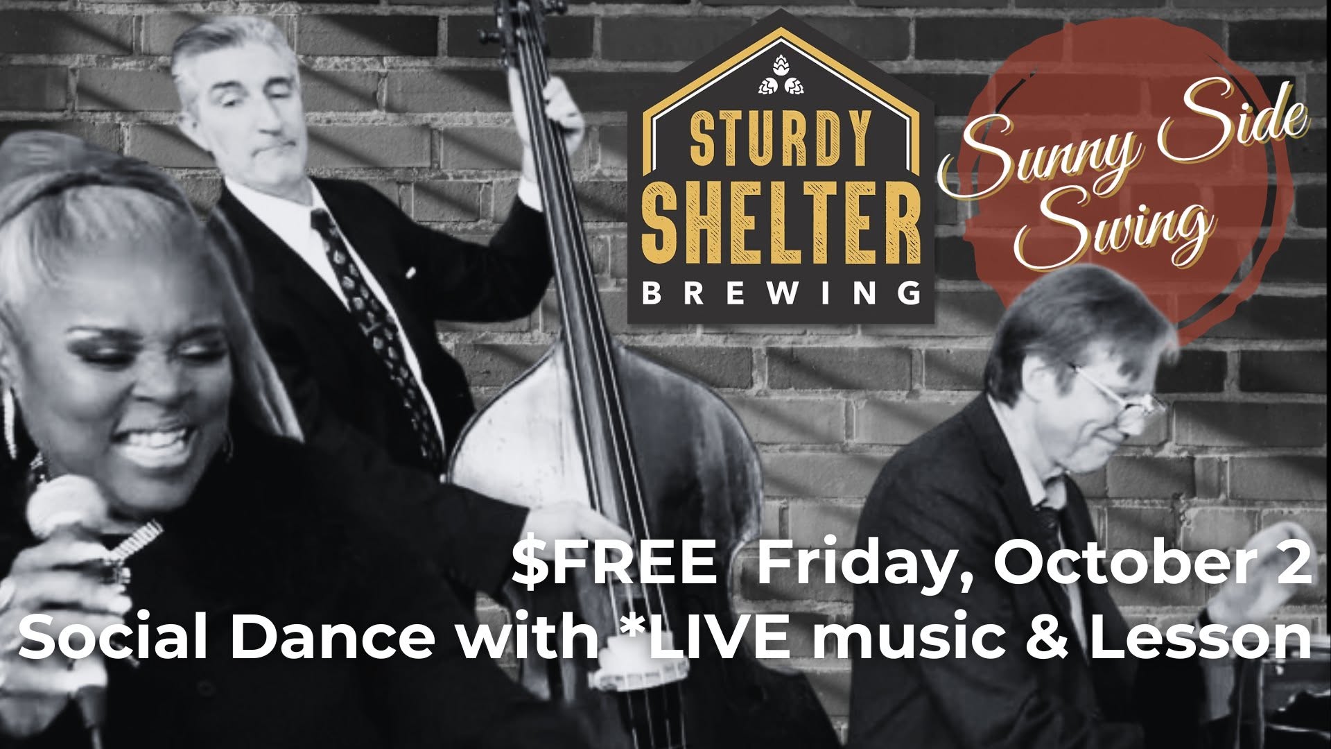 Sturdy Shelter Social with the Thomas Gunther Trio (+Deborah) and Sunny Side Swing! — FRI 2 – SAT 3 OCT