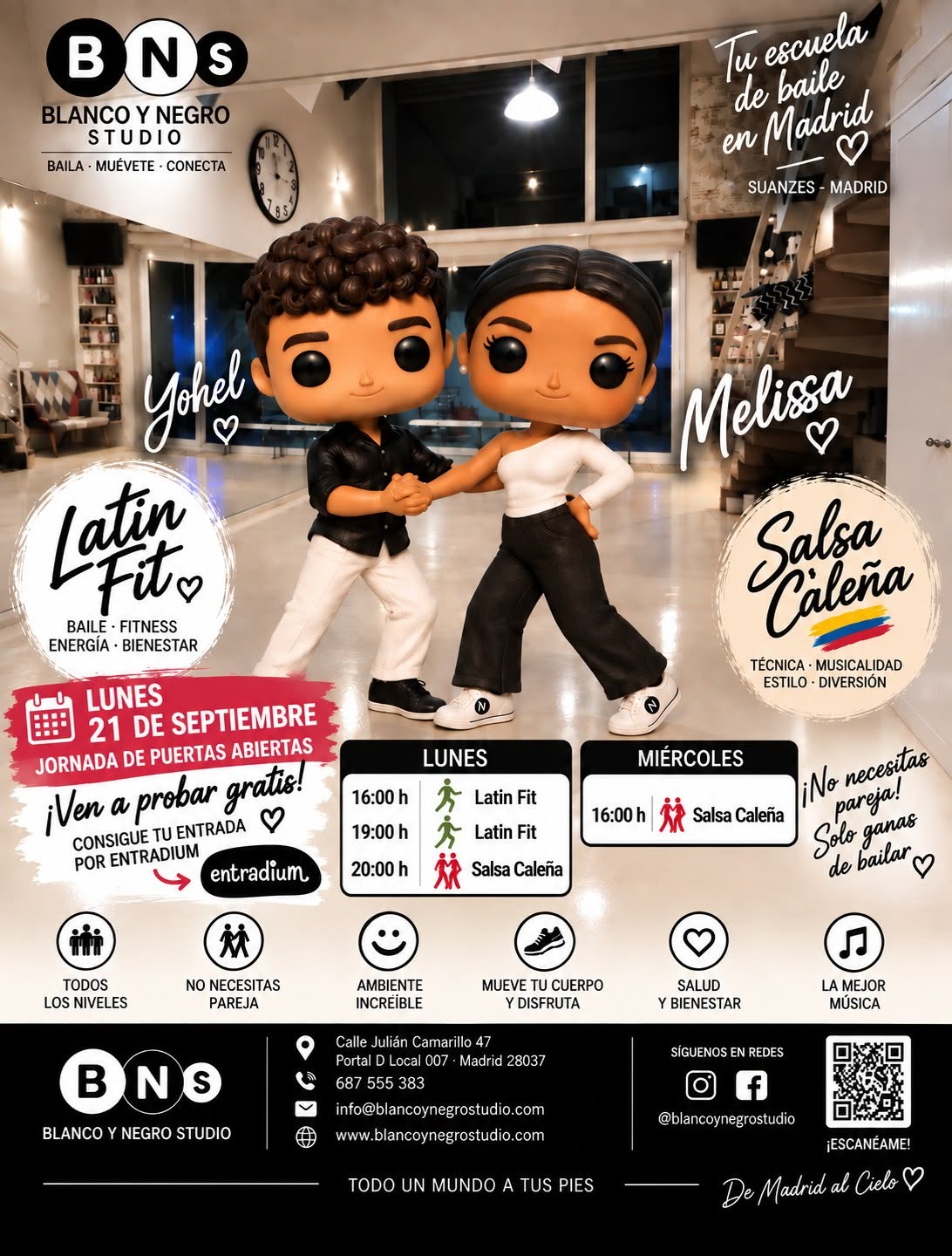 Clases Regulares de Salsa Caleña y Latin Fit — SAT 3 – SAT 17 OCT
