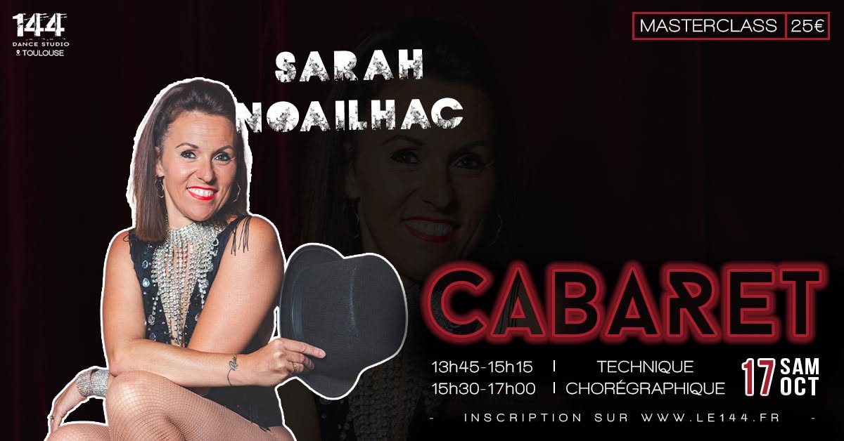 Stage de Cabaret avec Sarah Noailhac — SAT 17 OCT