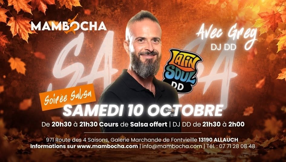 Soirée SALSA — SAT 10 – SUN 11 OCT