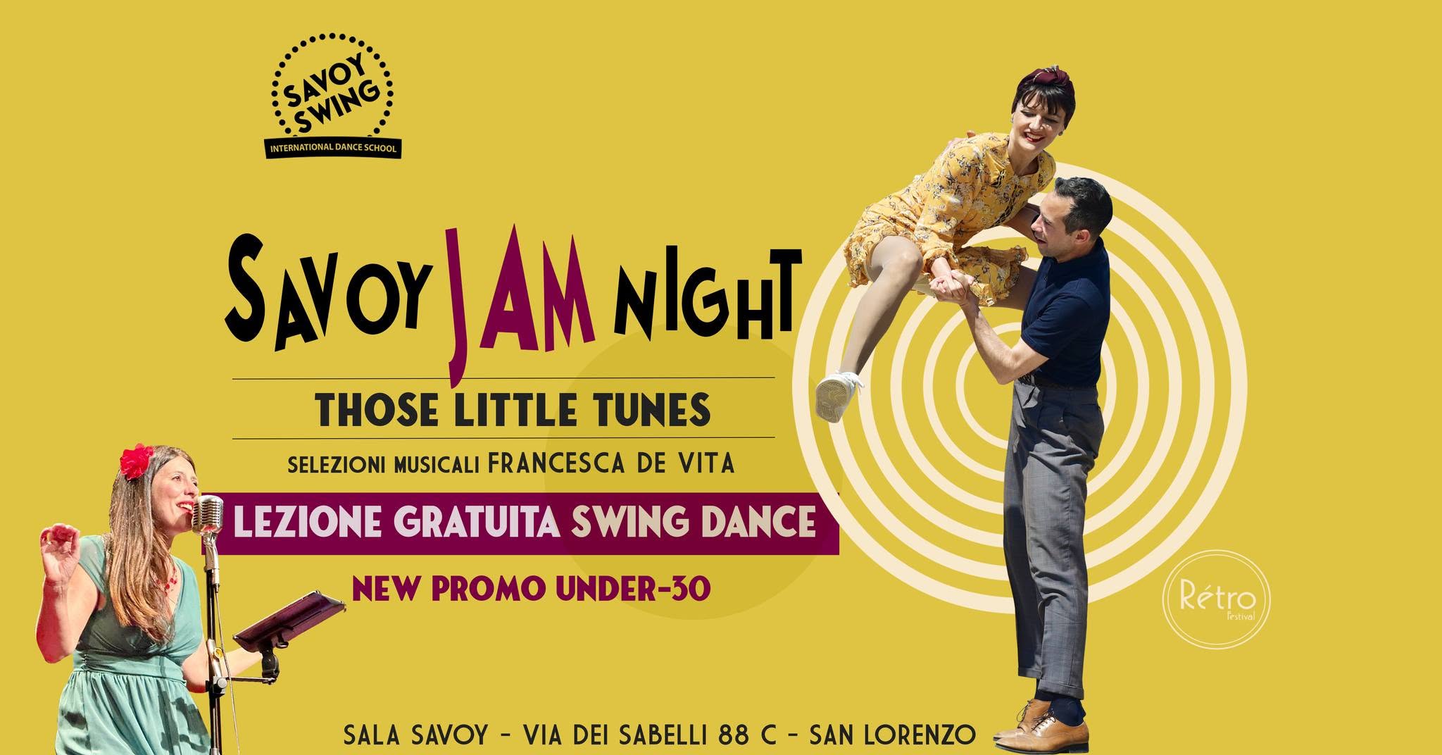 SAVOY JAM NIGHT- new Promo Under30 — SAT 10 OCT
