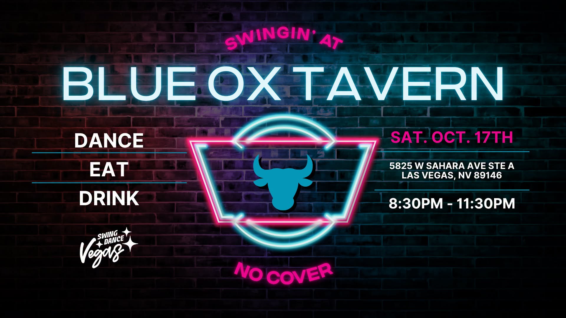Swingin' at The Blue Ox Tavern! - Dance, Eat, Drink — SUN 18 OCT
