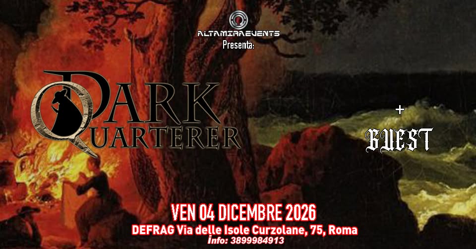 Dark Quarterer + Guest // Defrag - 04.12.2026 - — FRI 4 DEC