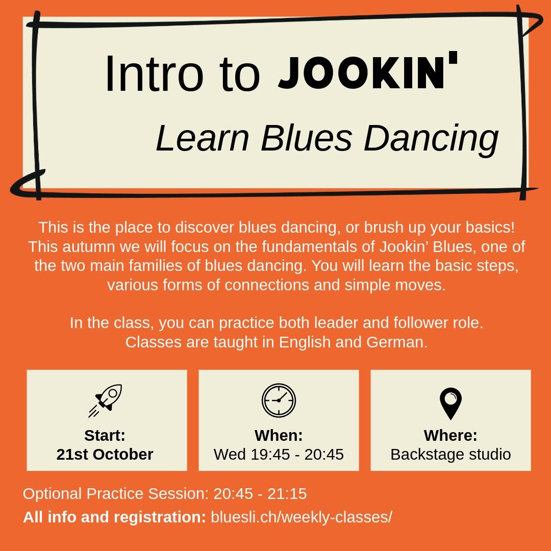 Intro to Jookin’ Blues — WED 21 OCT