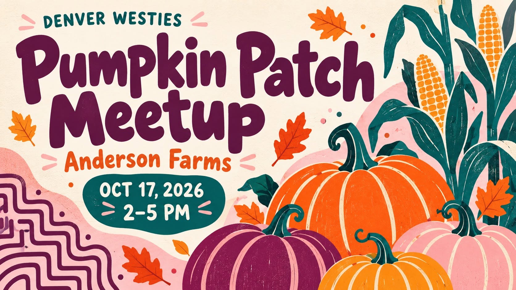 Pumpkin Patch Fun w/ Denver Westies — SAT 17 OCT