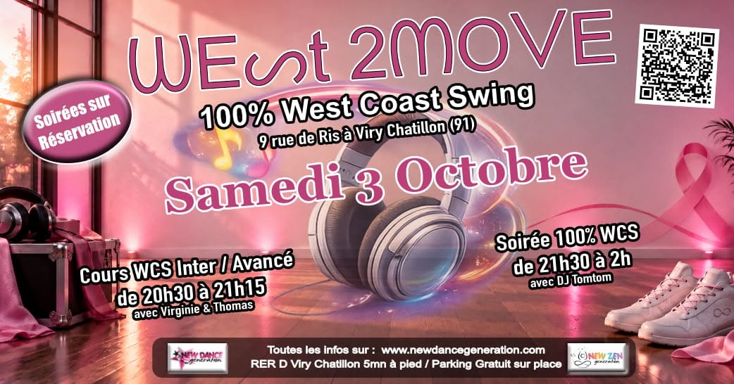 West 2Move - Soirée 100% West Coast Swing — SAT 24 – SUN 25 OCT