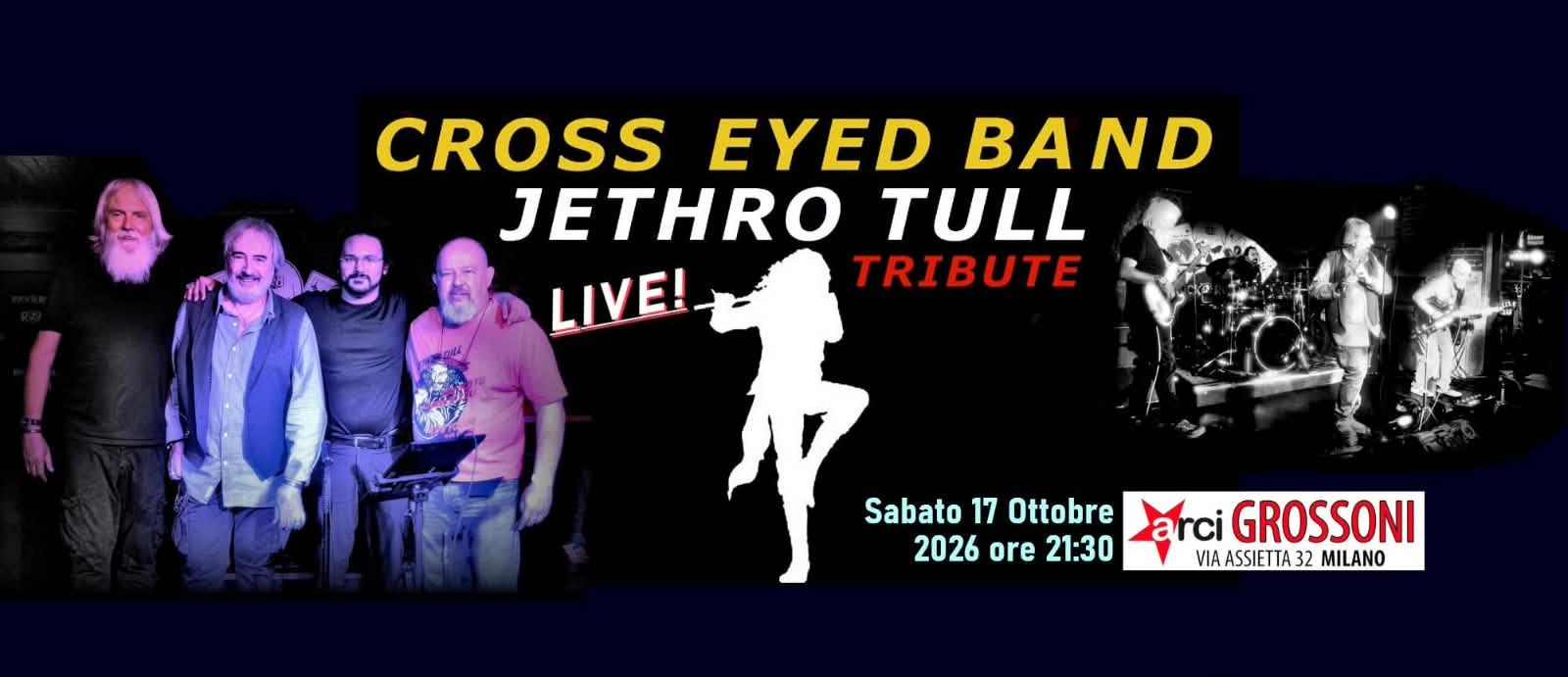 CROSS EYED Band / JETHRO TULL Tribute
— SAT 17 OCT