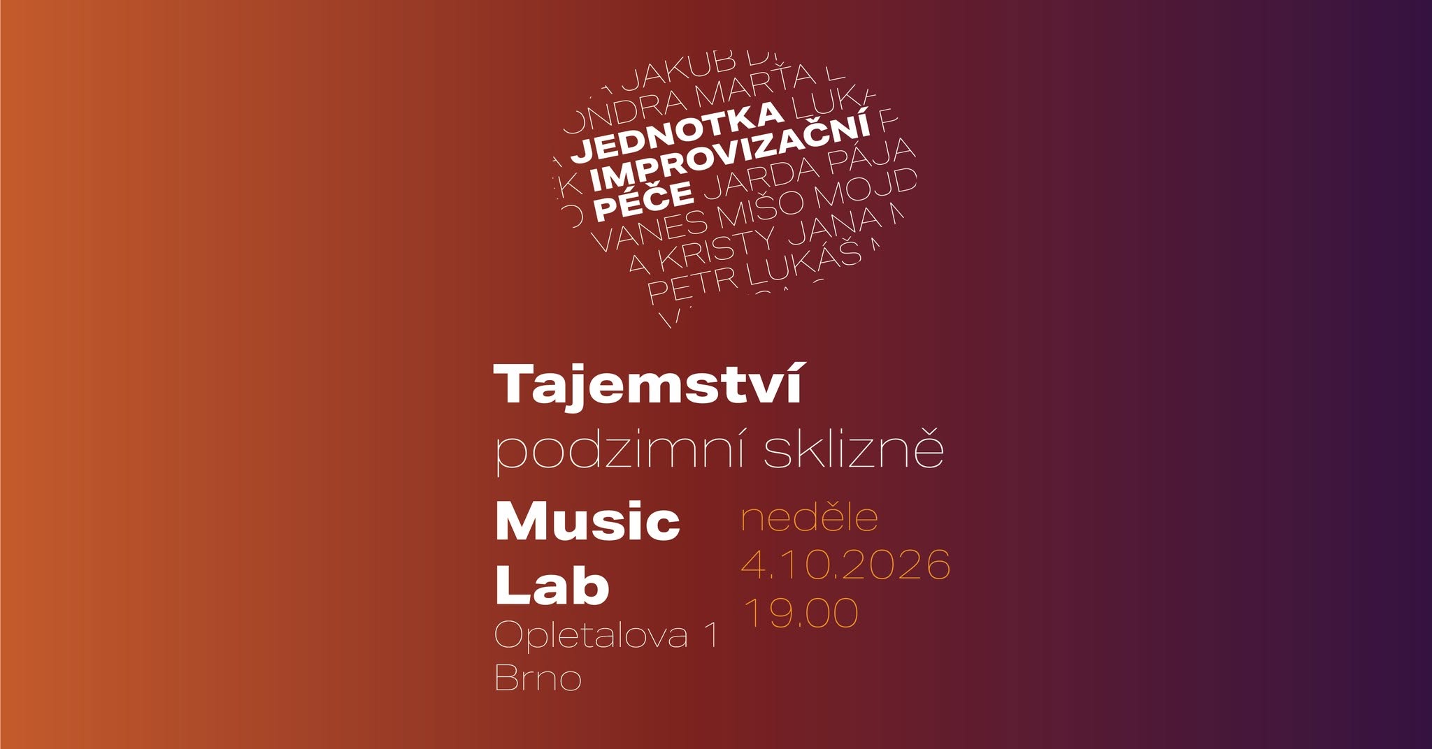 Tajemstí podzimní sklizně — SUN 4 OCT