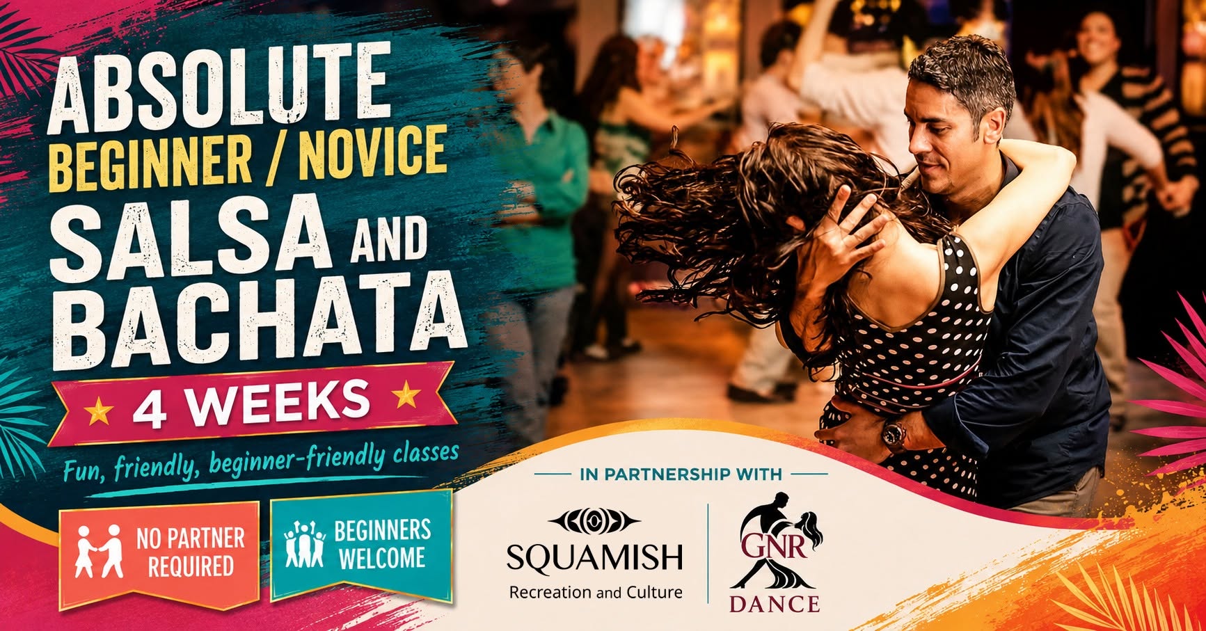 Absolute Beginner/Novice Salsa & Bachata (4 Weeks) — THU 26 NOV