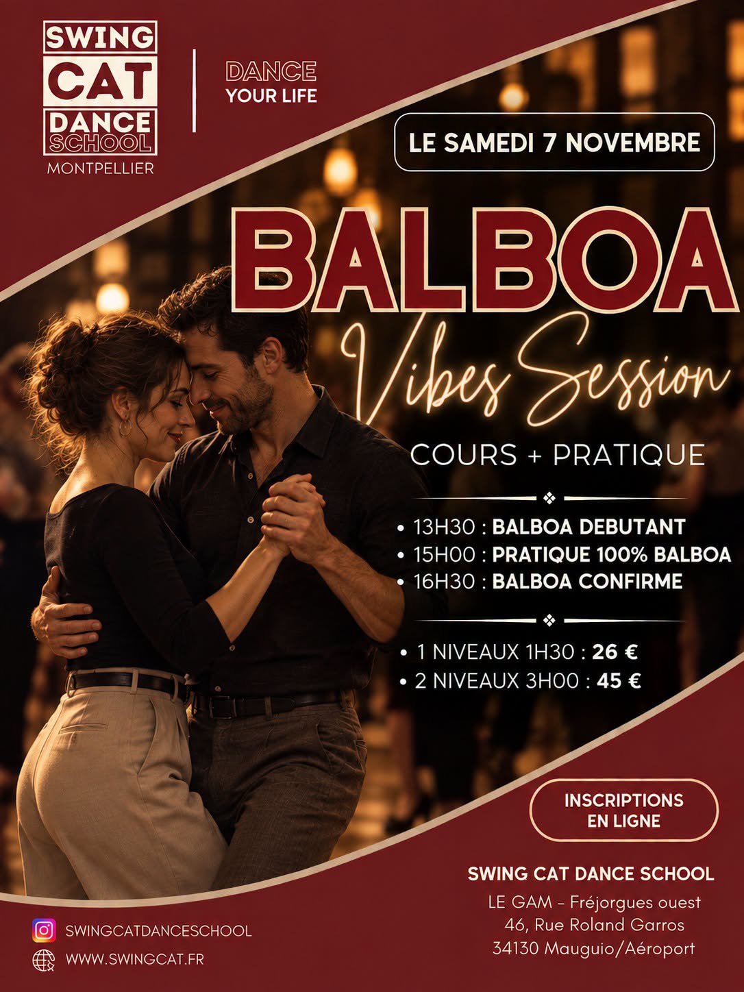 Balboa Vibes Session — SAT 7 NOV