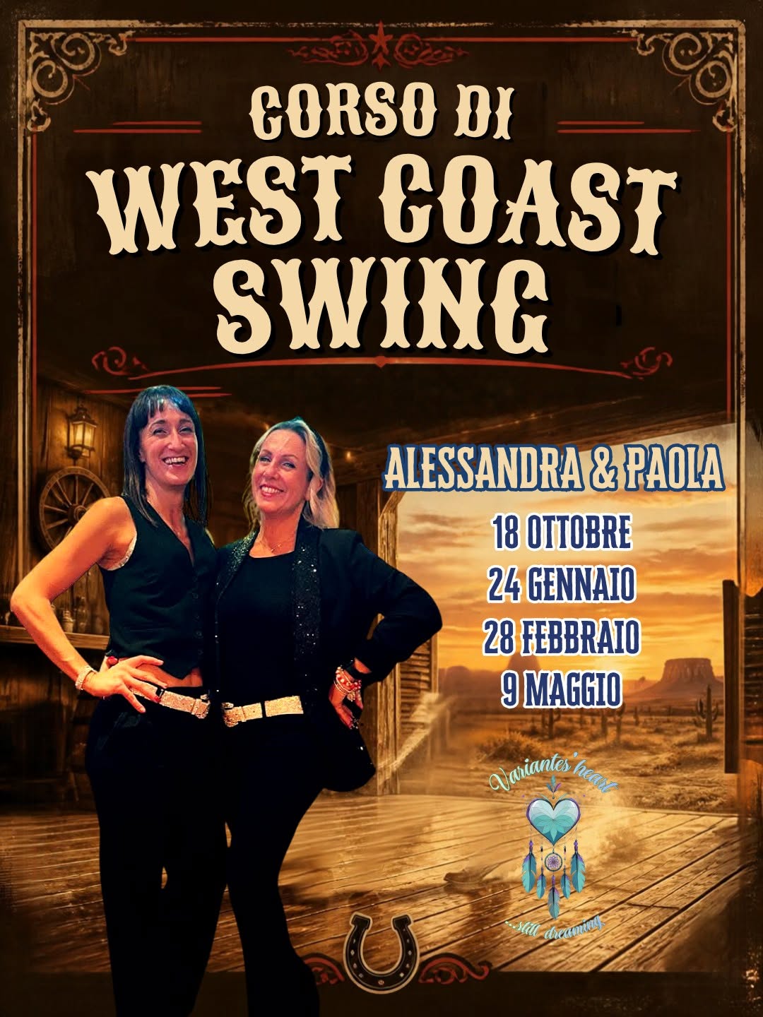 CORSO DI WEST COAST SWING con Alessandra & Paola — SUN 18 OCT