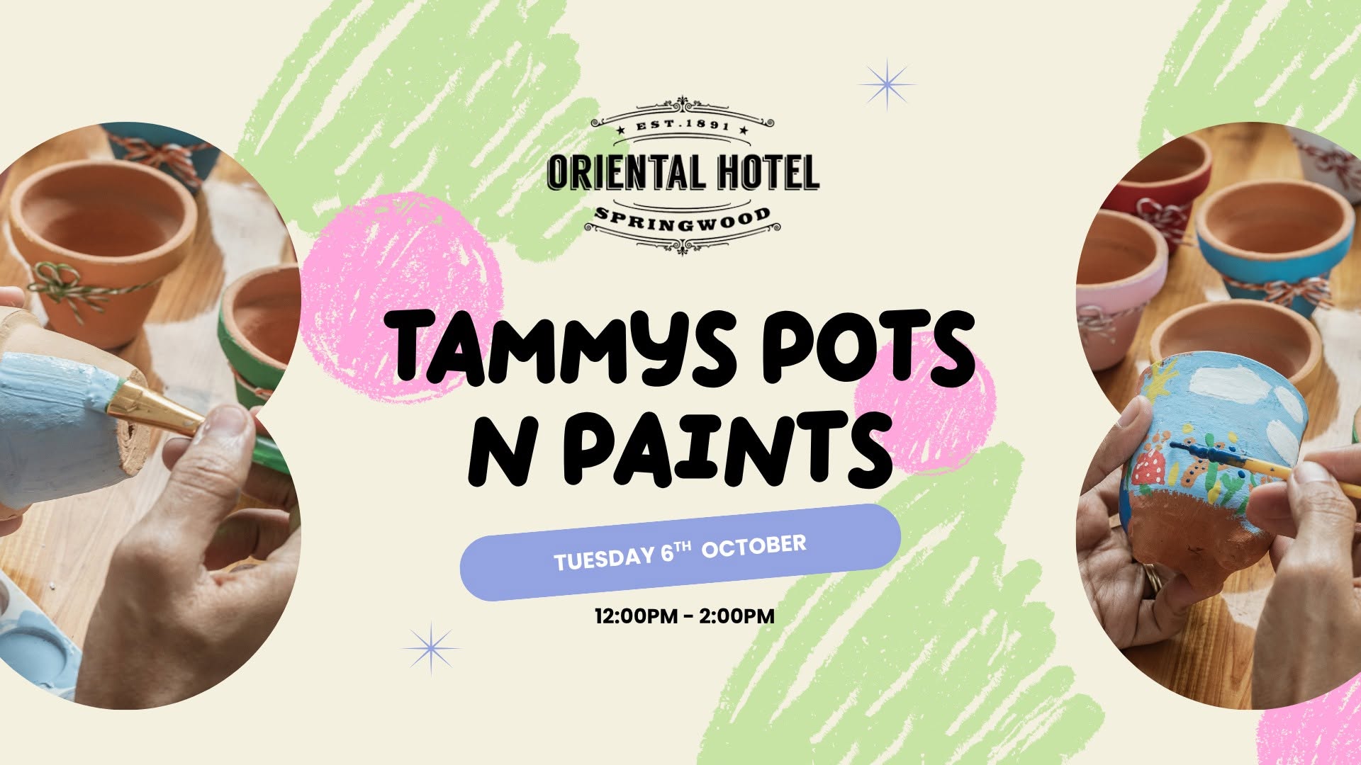 Tammy's Pots n Paints | School Holidays at The Ori — TUE 6 OCT
