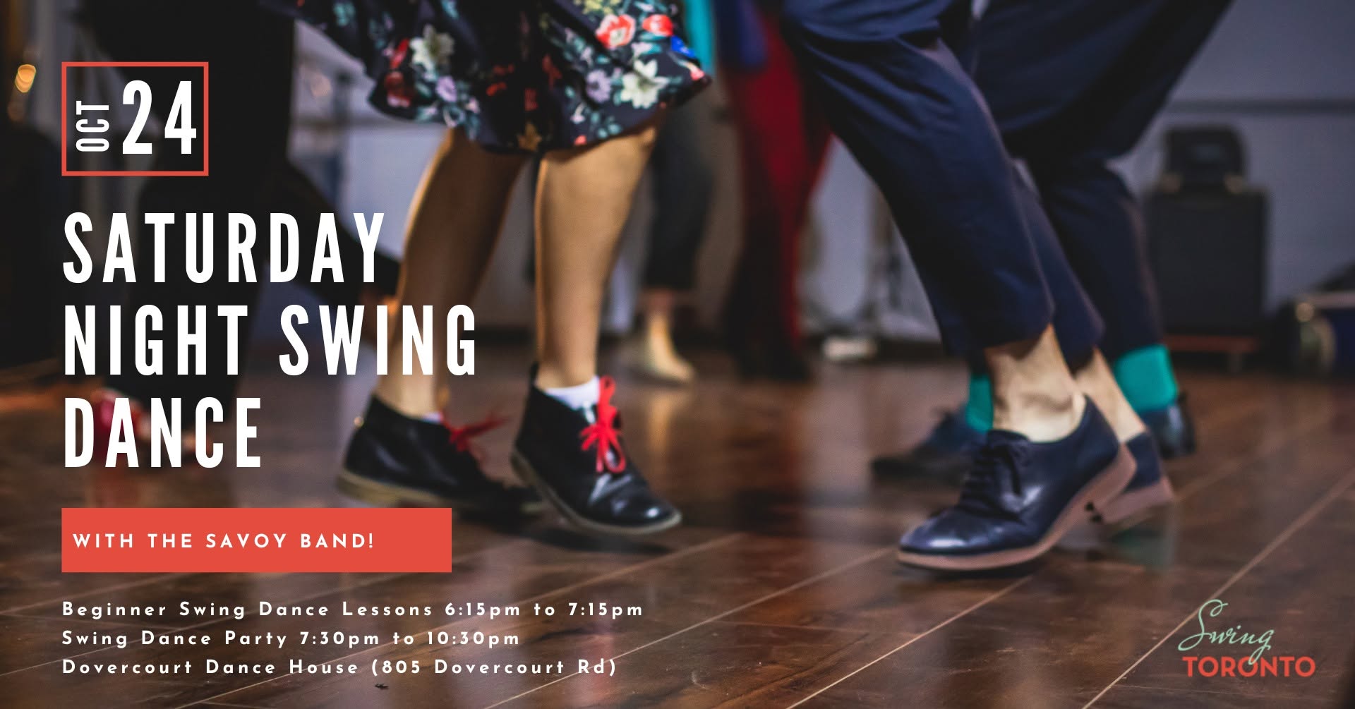Saturday Night Swing ft. The Savoy Band! Lesson & Dance — SAT 24 OCT