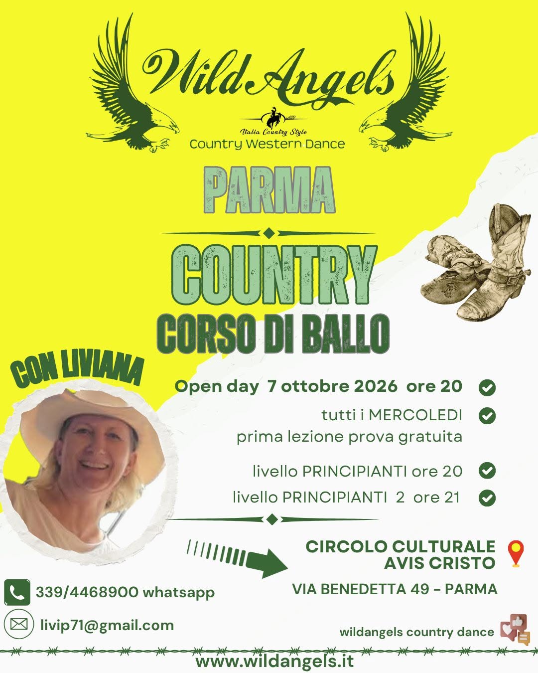 NUOVO CORSO PRINCIPIANTI A PARMA β WED 7 OCT