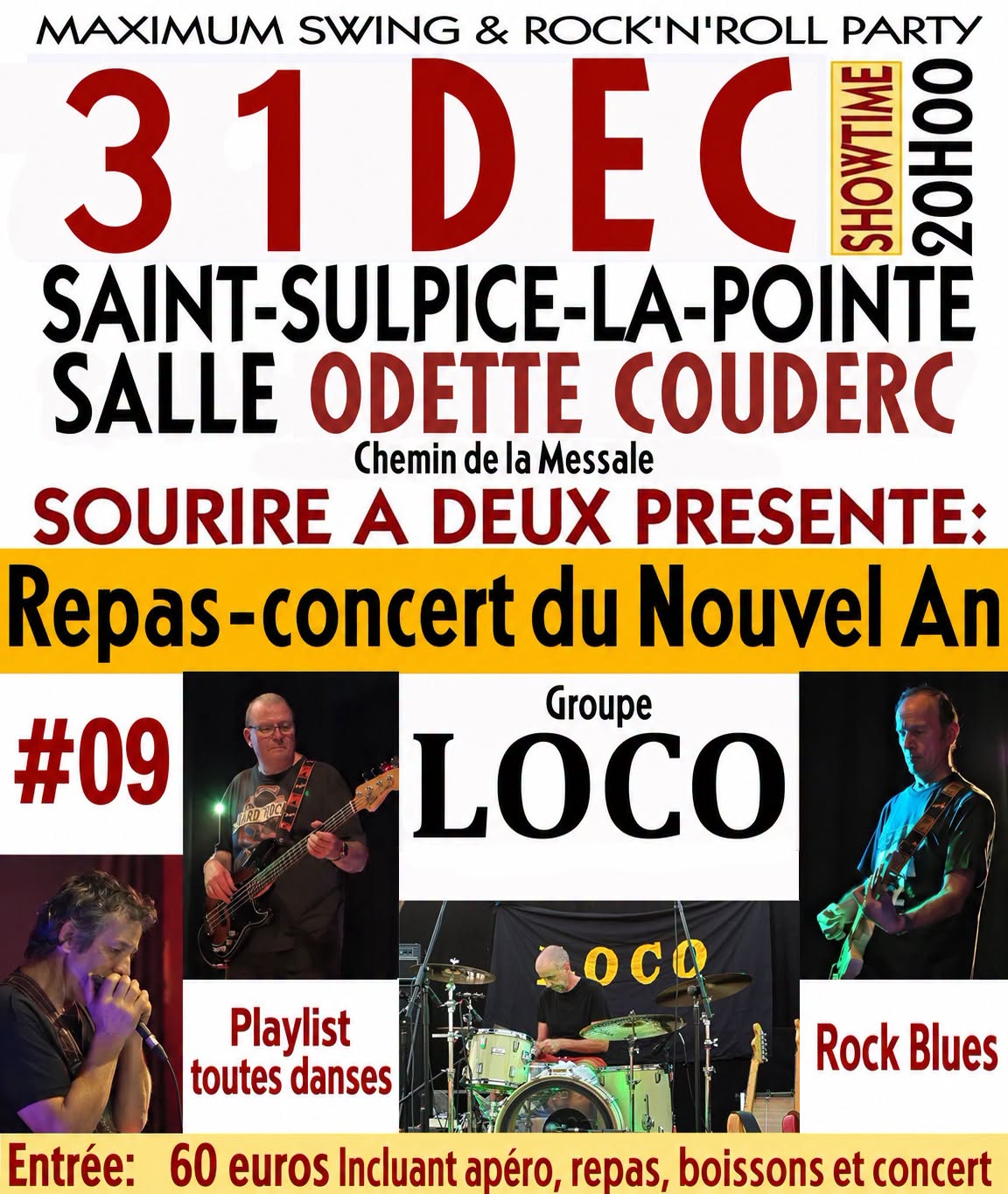Repas-Concert du Nouvel An — THU 31 DEC – FRI 1 JAN 2027