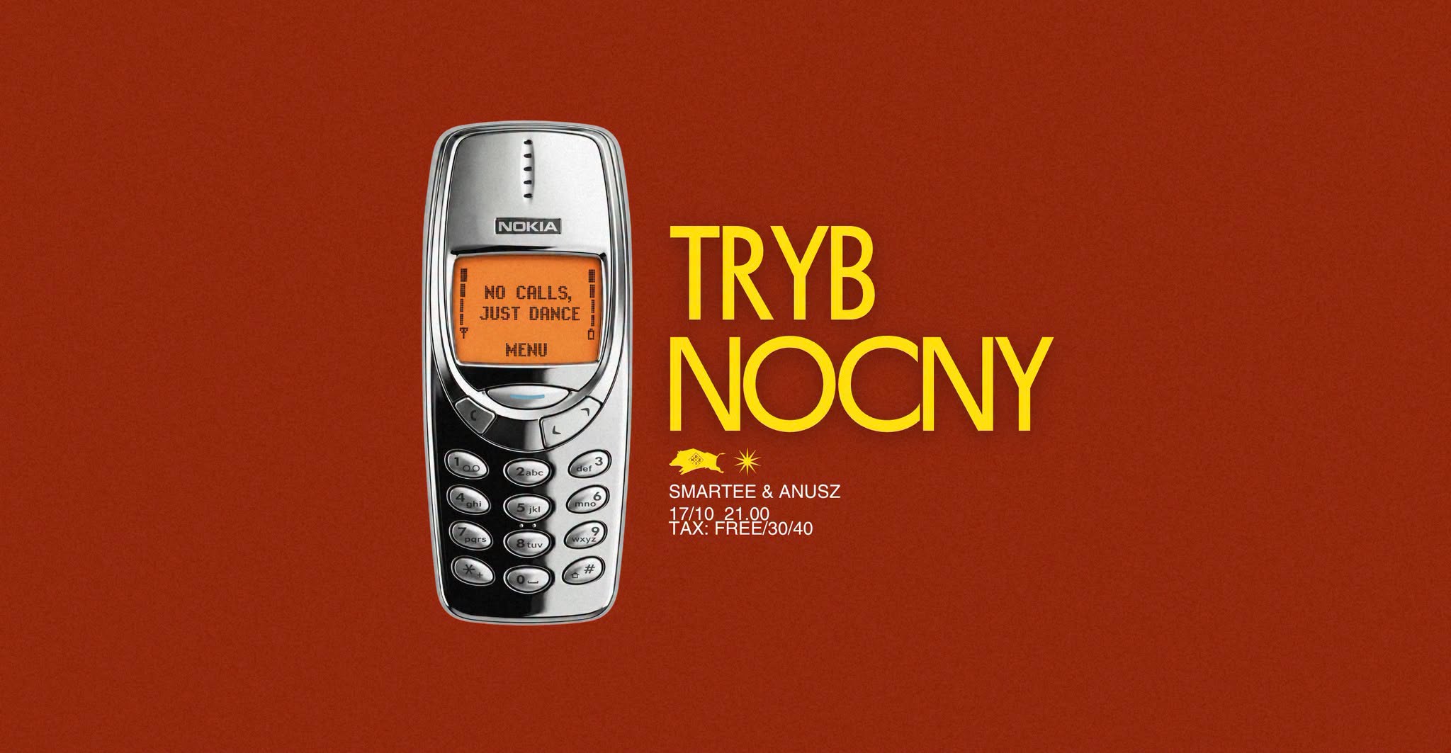 TRYB NOCNY ✳︎ LISTA FB FREE ✳︎ Smartee & Anusz — SAT 17 OCT