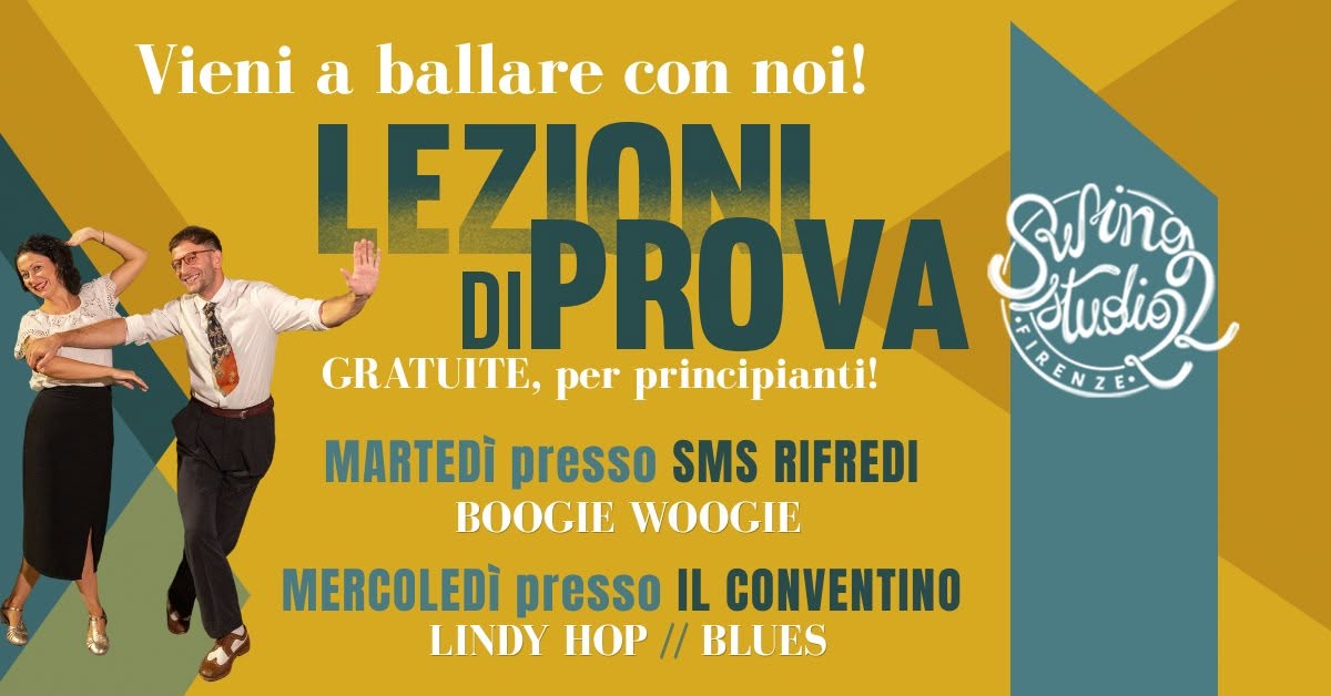 NUOVI CORSI - Lezioni di Prova Gratuite โ TUE 20 โ WED 28 OCT