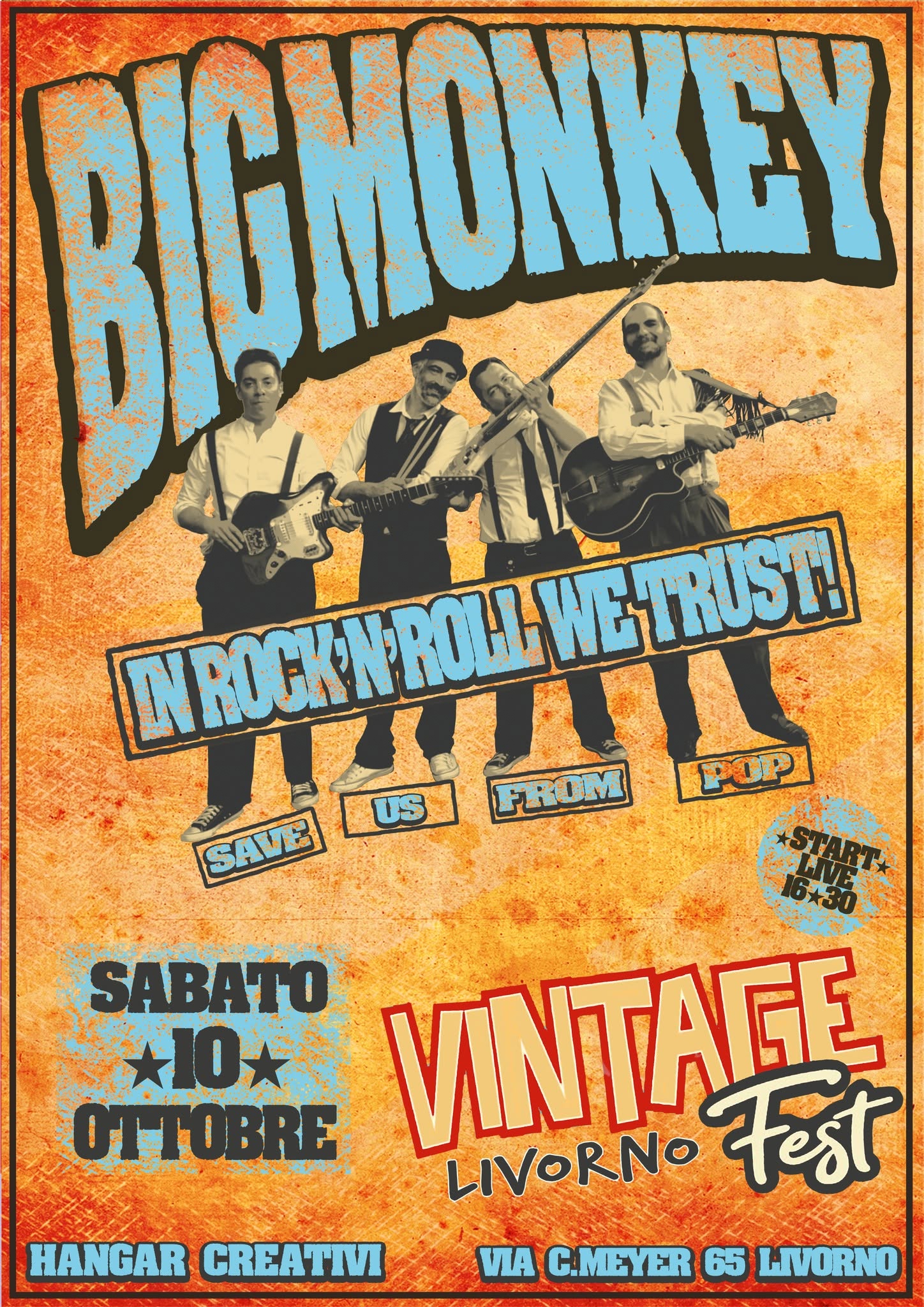 the Big Monkey -LIVE at Livorno VINTAGE Fest- — SAT 10 OCT