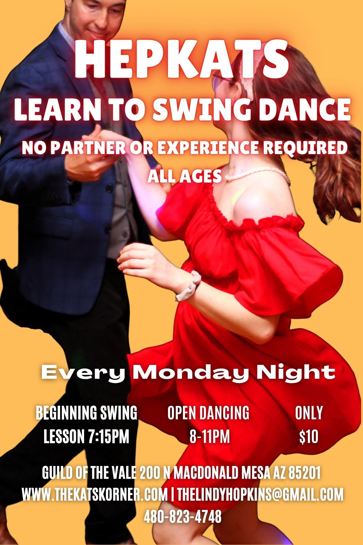 Hepkats - SWINGIN’ Monday Nights - Learn to Swing Dance — TUE 20 OCT