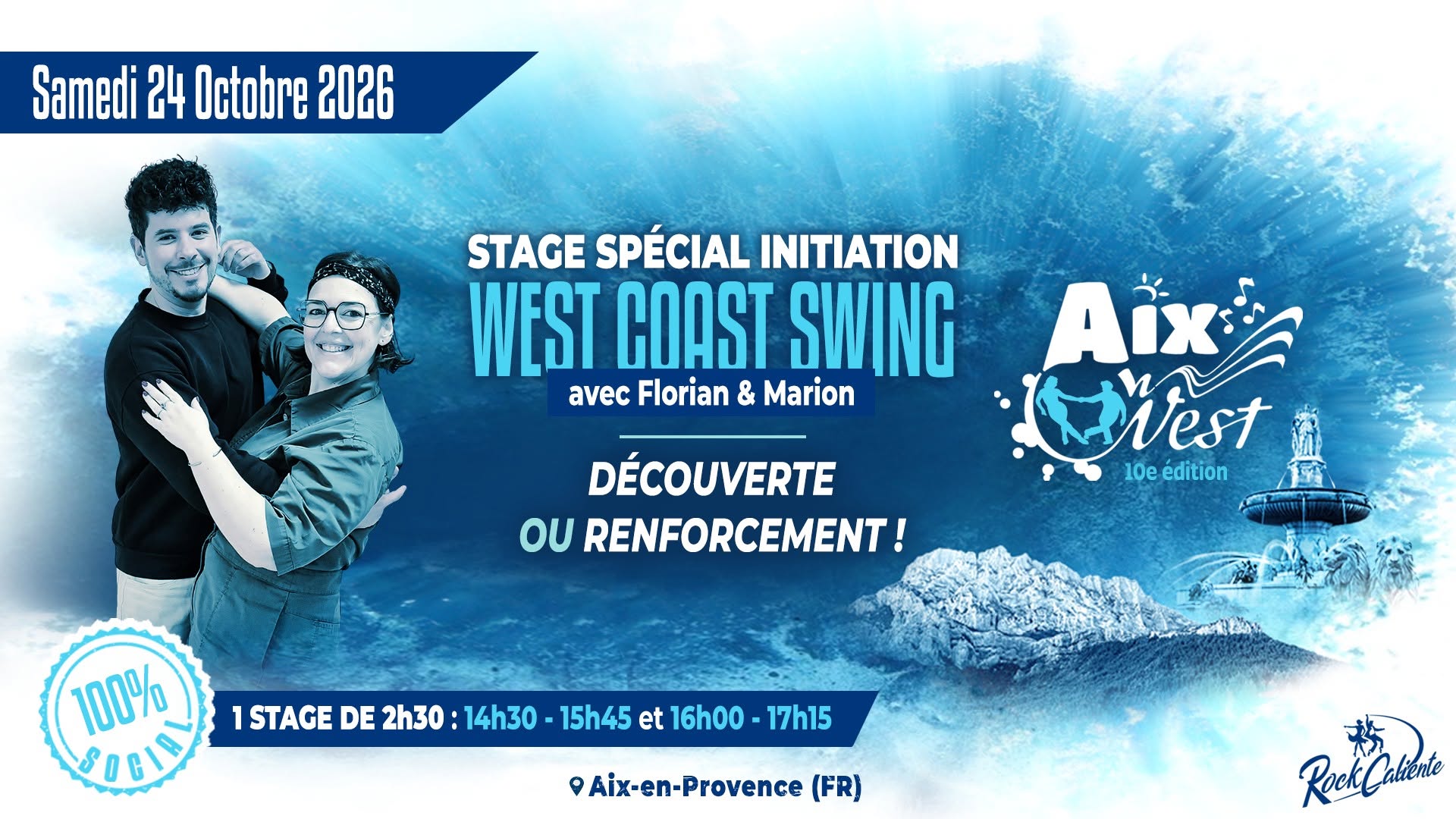 Stage Initiation West Coast Swing | Aix-en-Provence โ SAT 24 OCT