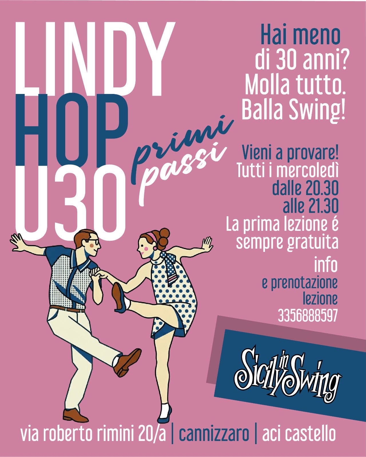 CORSO DI BALLI SWING UNDER 30 - LINDY HOP — WED 7 OCT