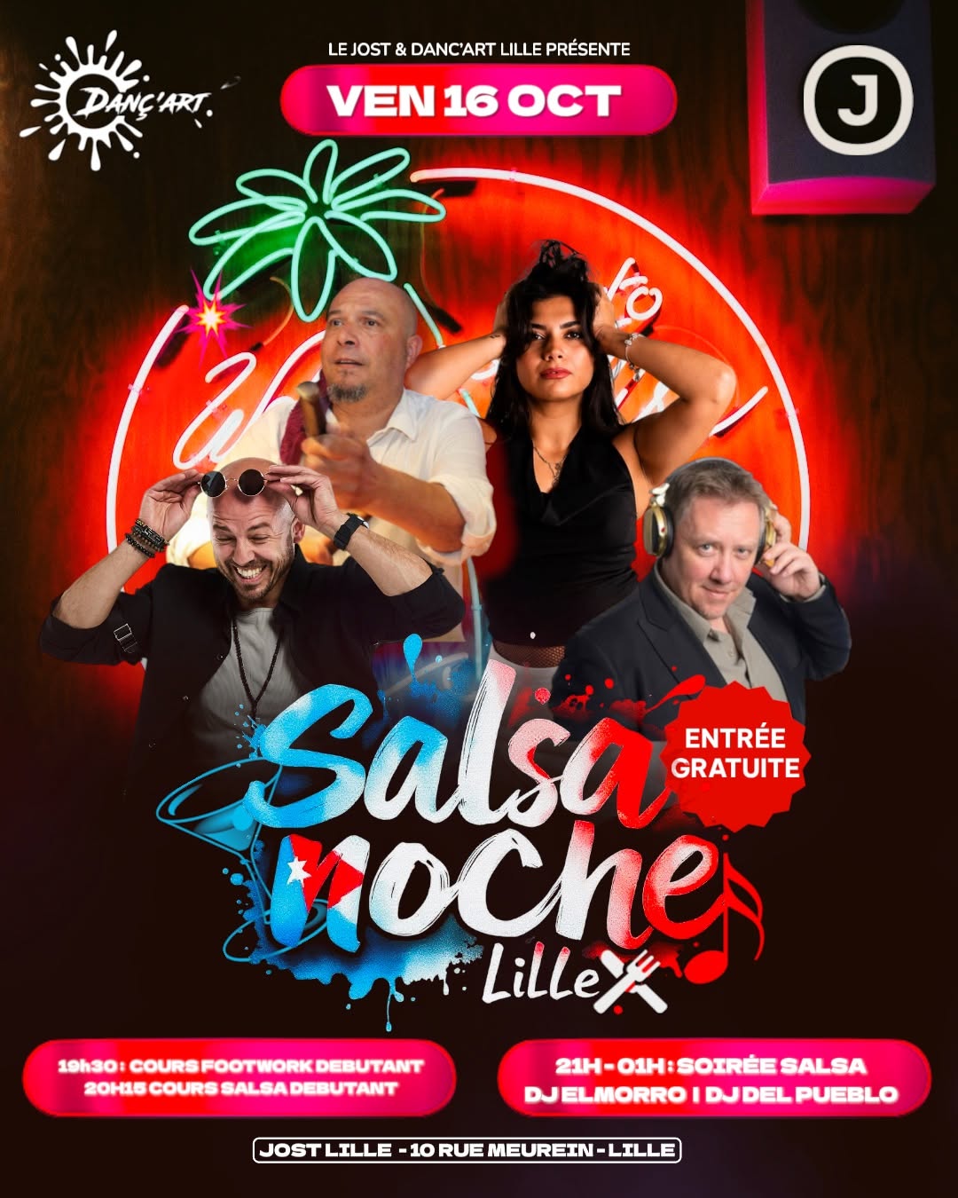 SALSA NOCHE LILLE | Cours et soirée Gratuite 💃🕺 — FRI 16 OCT