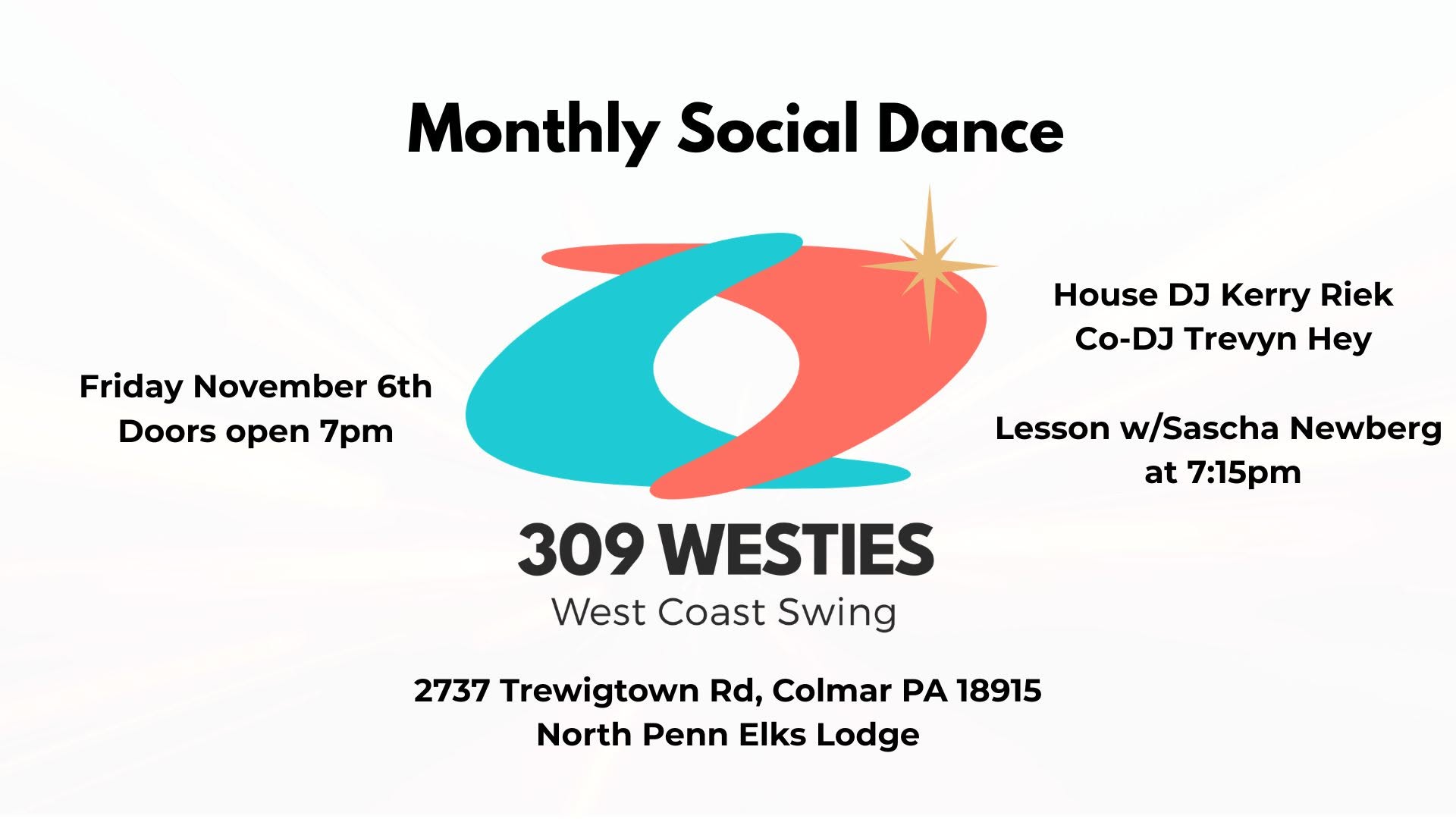 November 2026 Social Dance  — SAT 7 NOV