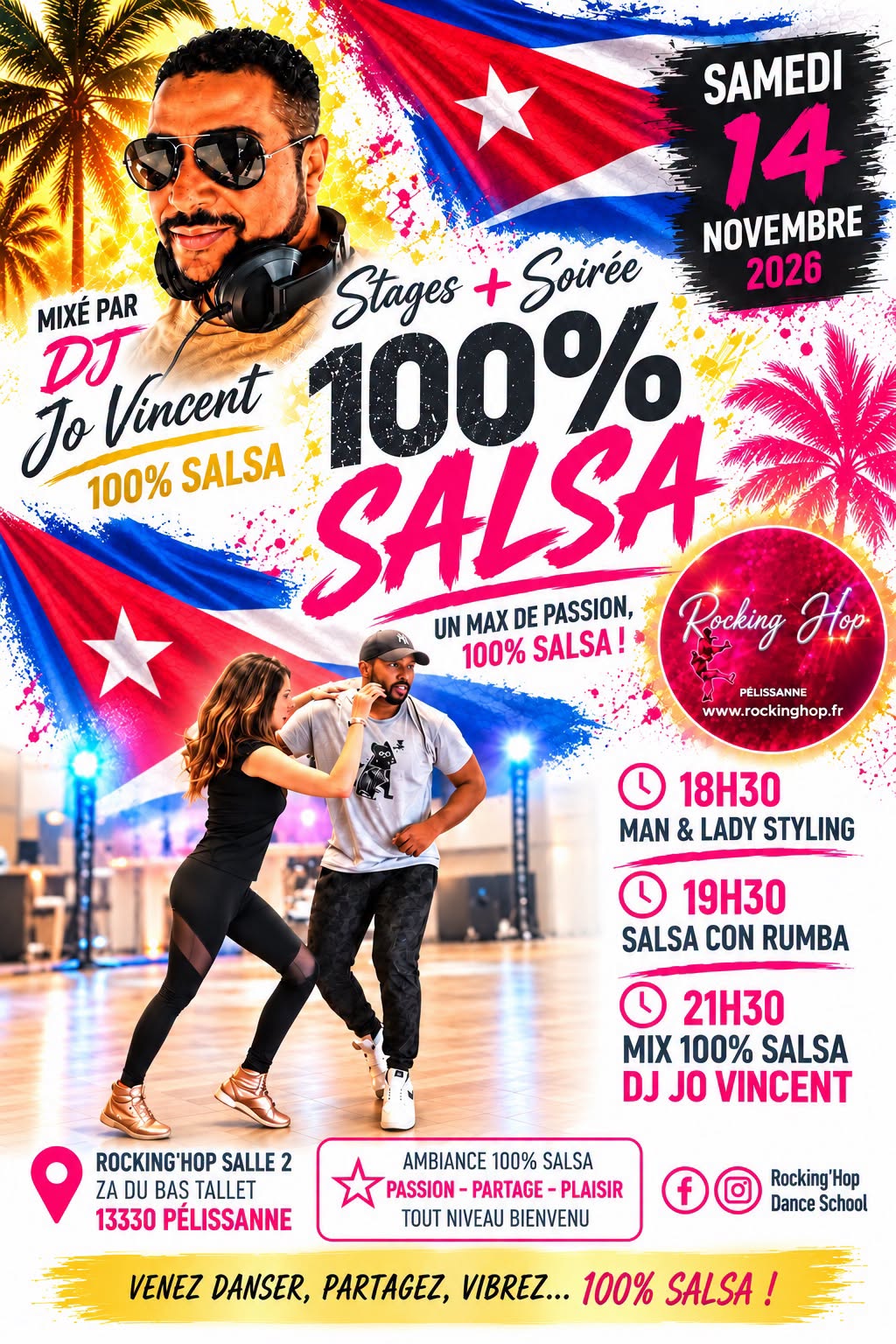 La 100% salsa de Rocking hop — SAT 14 – SUN 15 NOV