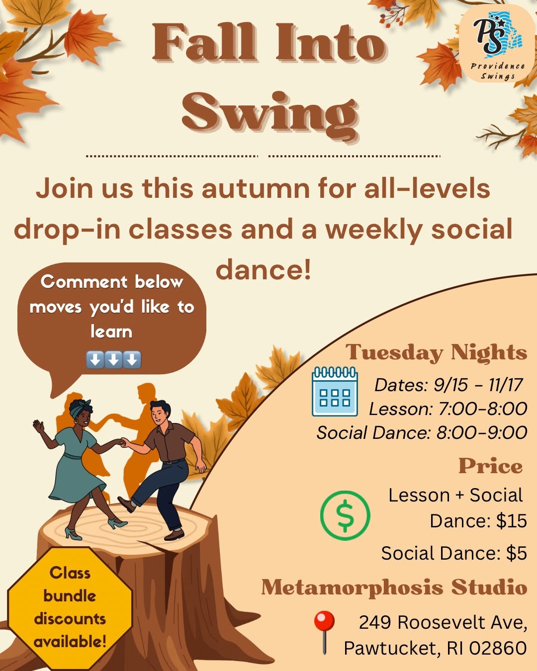 Fall Into Swing โ TUE 6 โ WED 7 OCT