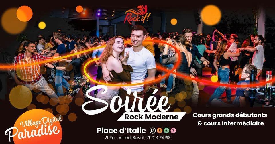 Soirée danse Rock 4 Temps moderne & Cours à Place d'Italie — TUE 13 OCT