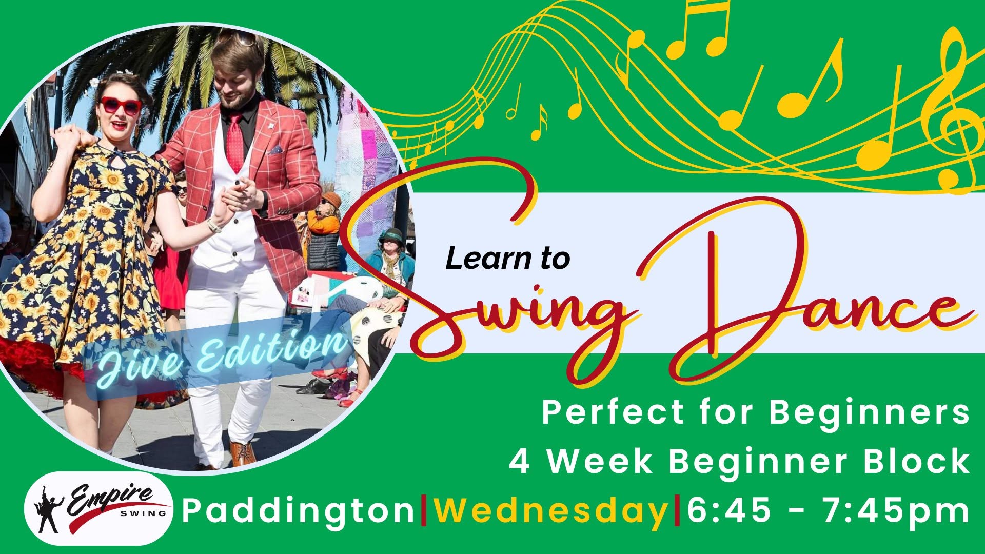 Learn to Swing Dance in 4 Weeks! - Jive Edition - New Wednesday Beginner Block — WED 28 OCT