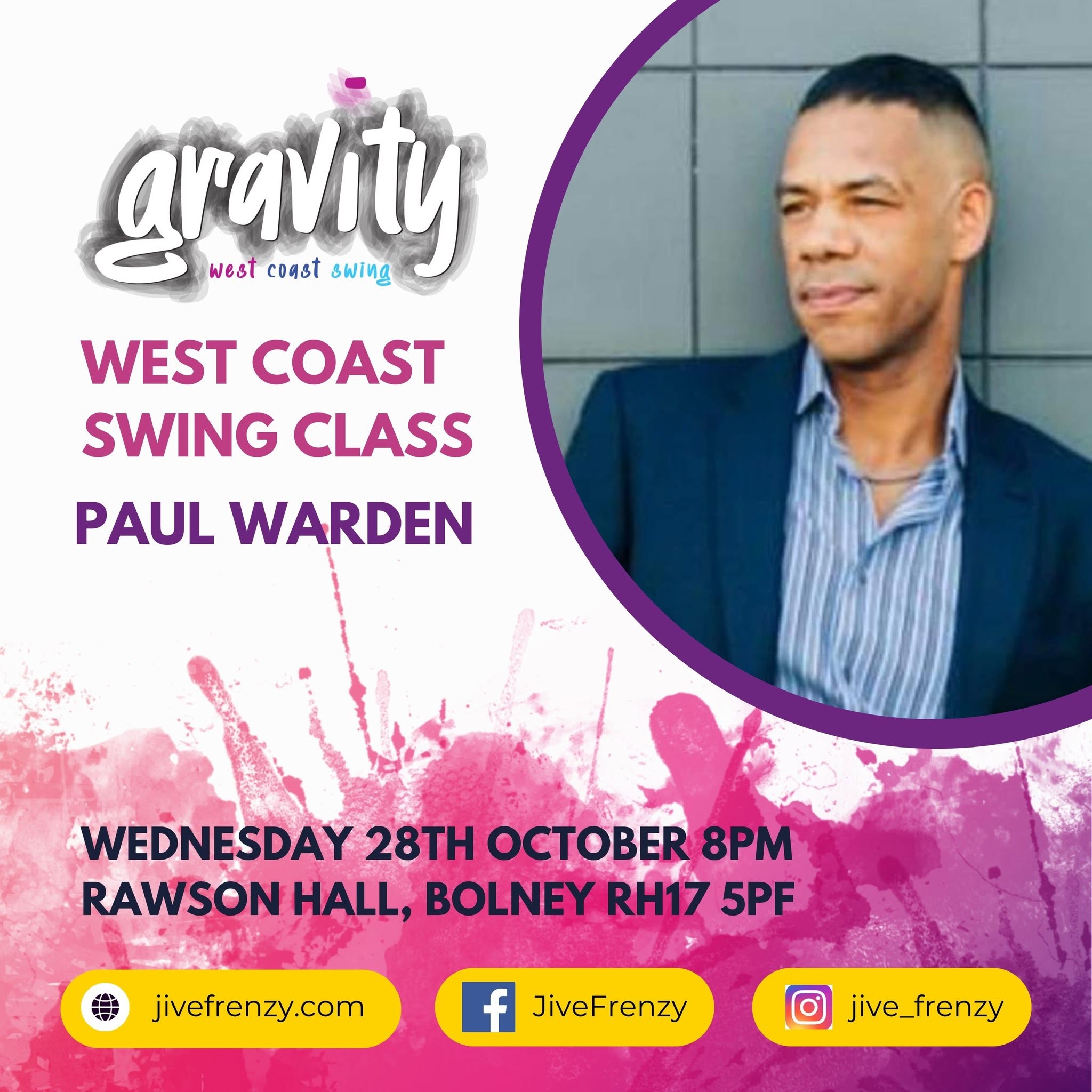 WCS Class night with Paul Warden ALL LEVELS WELCOME — WED 28 OCT