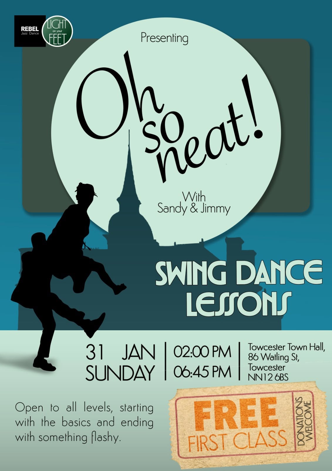 Oh So Neat! FREE Lindy Hop Workshop — SUN 31 JAN 2027