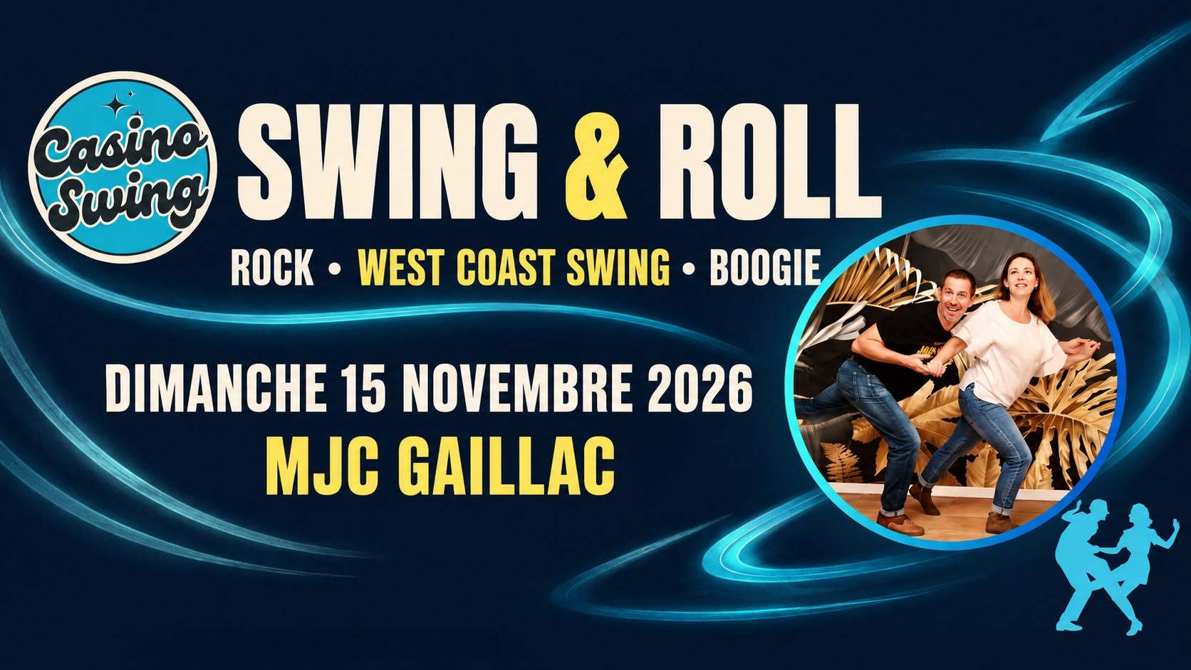 SWING & ROLL | stage de danse • Rock • Boogie • West Coast Swing — SUN 15 NOV
