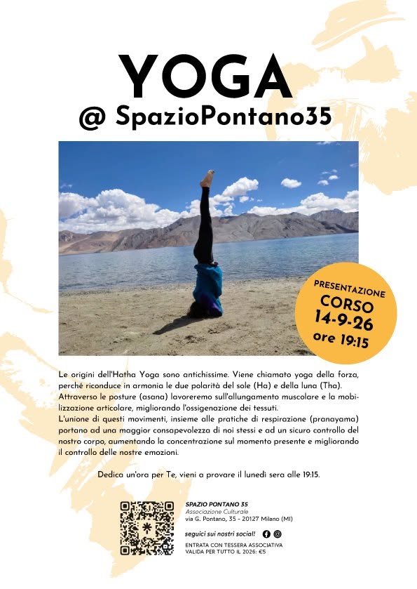 Yoga con Clelia — MON 12 OCT