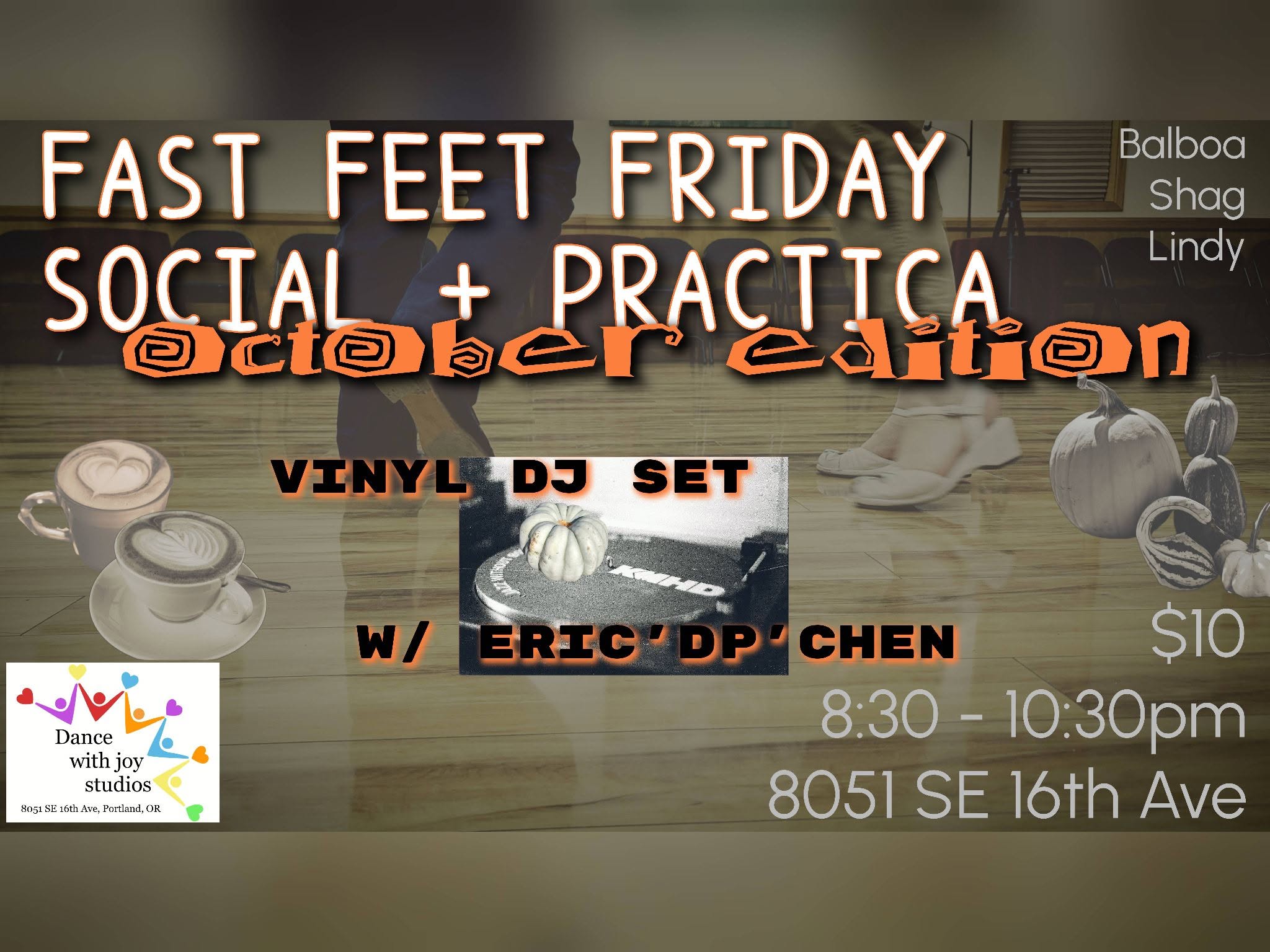 Fast Feet Friday Social + Practica - October Vinyl Edition — SAT 10 OCT