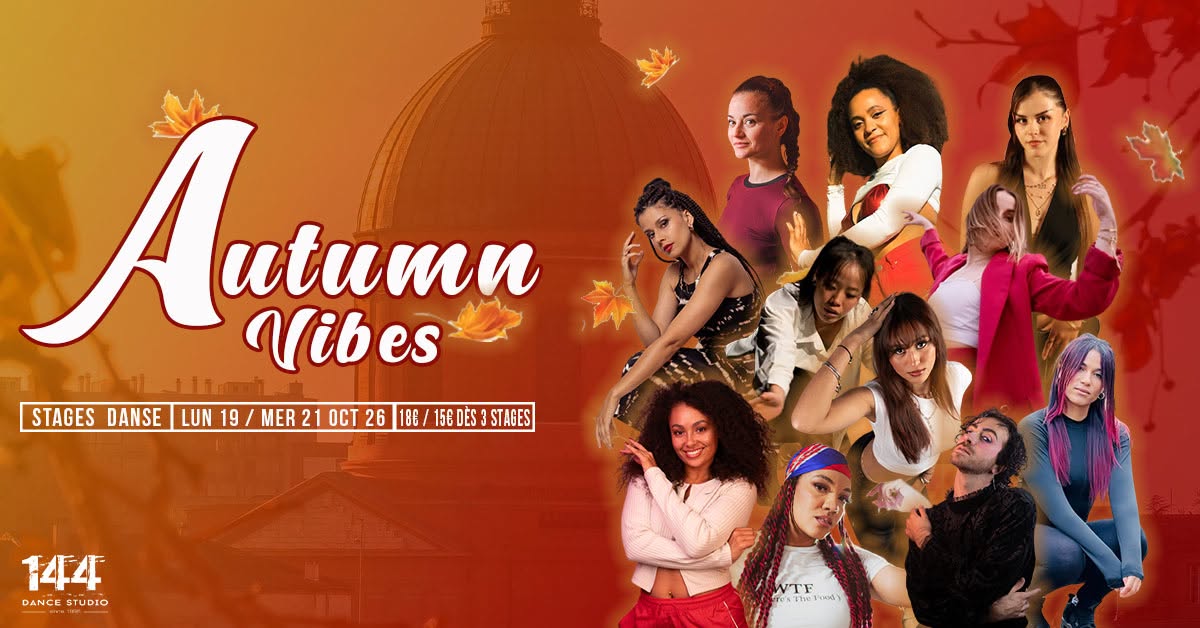 Stages de danse - Autumn Vibes — MON 19 – WED 21 OCT
