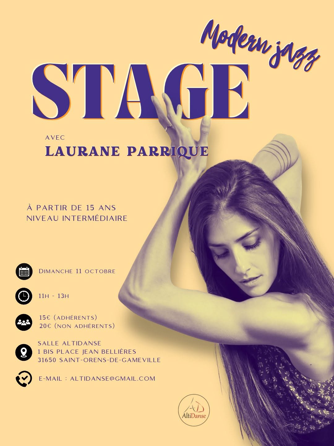 Stage Modern'jazz • Altidanse — SUN 11 OCT