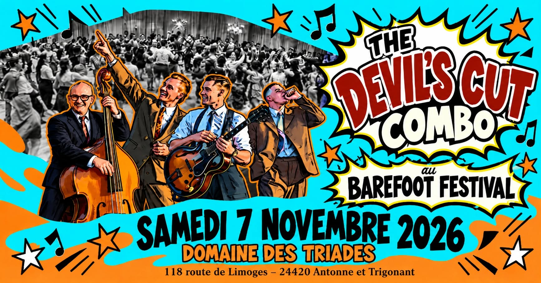 Soirée dansante avec The Devil's Cut Combo (Uk) — SAT 7 NOV