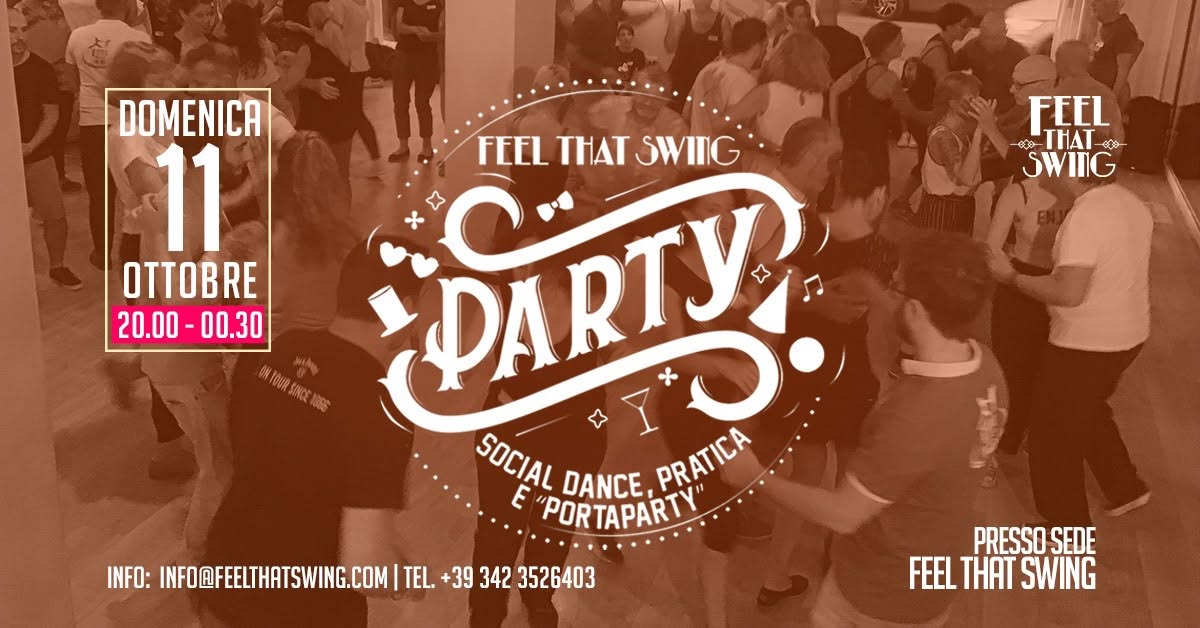 PORTA PARTY - FEEL That SWING — SUN 11 OCT