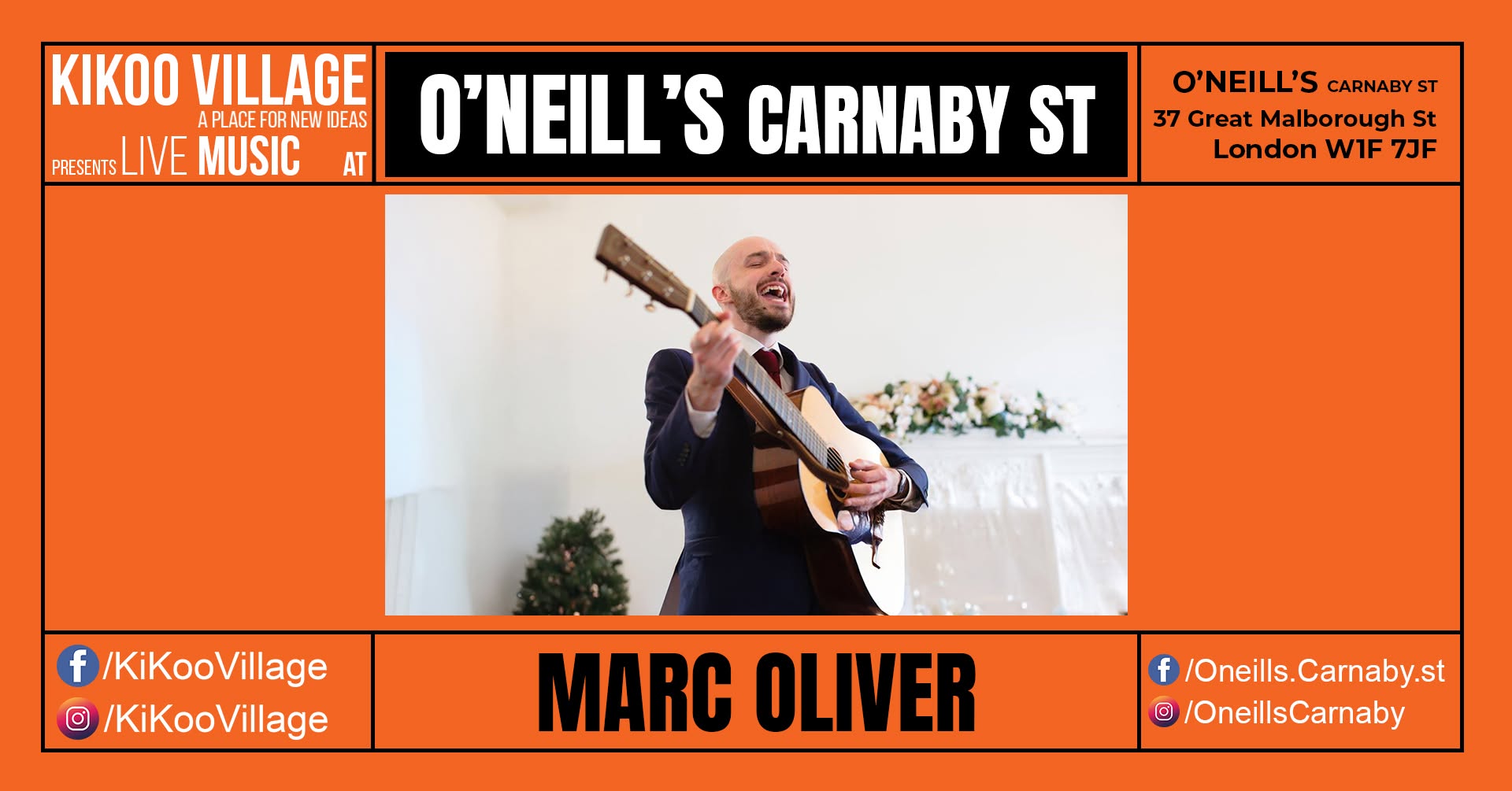 O'NEILL's CARNABY St with MARC OLIVER — SAT 10 OCT