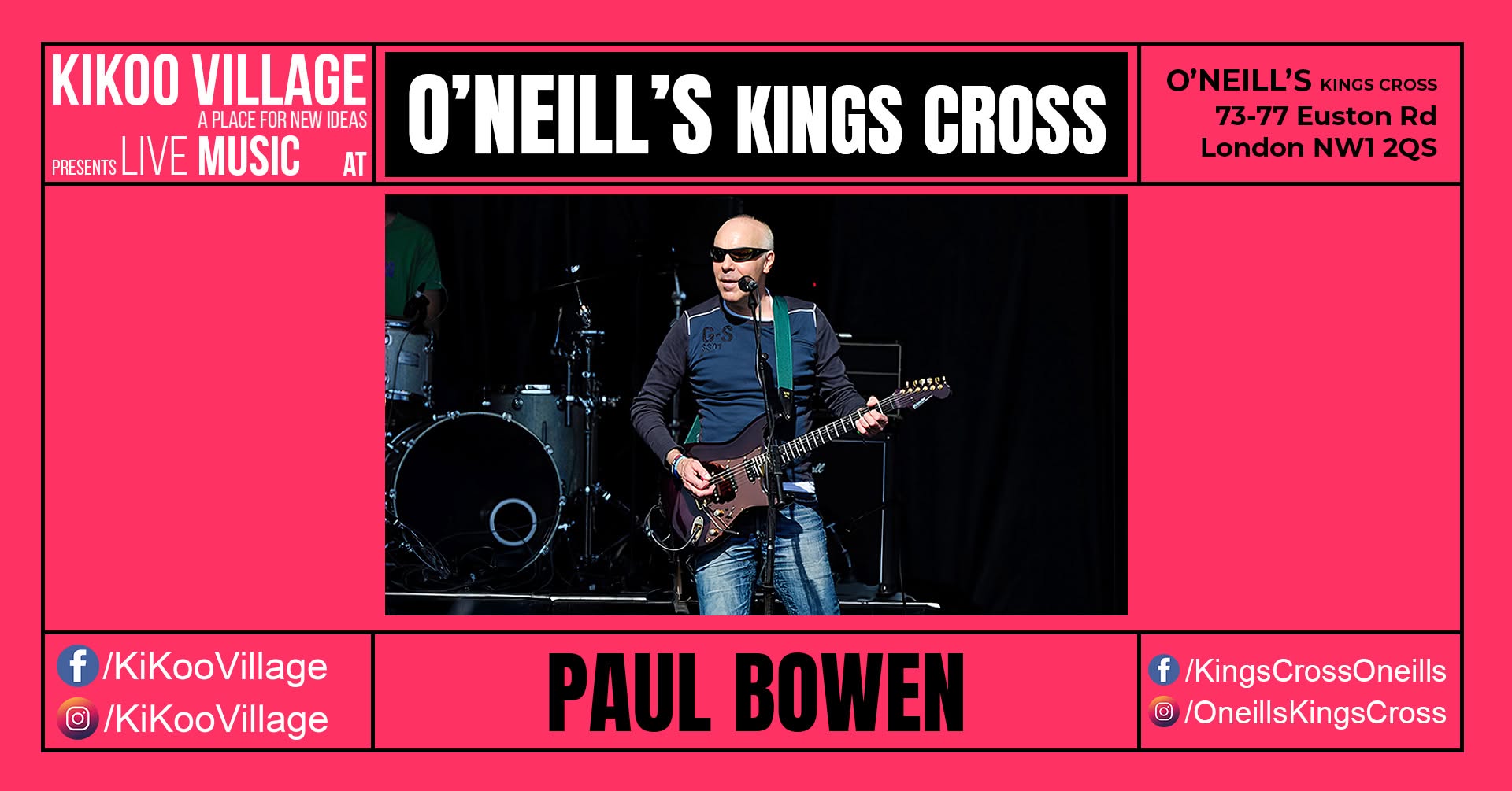 O'NEILL's KINGS CROSS with PAUL BOWEN — FRI 9 OCT