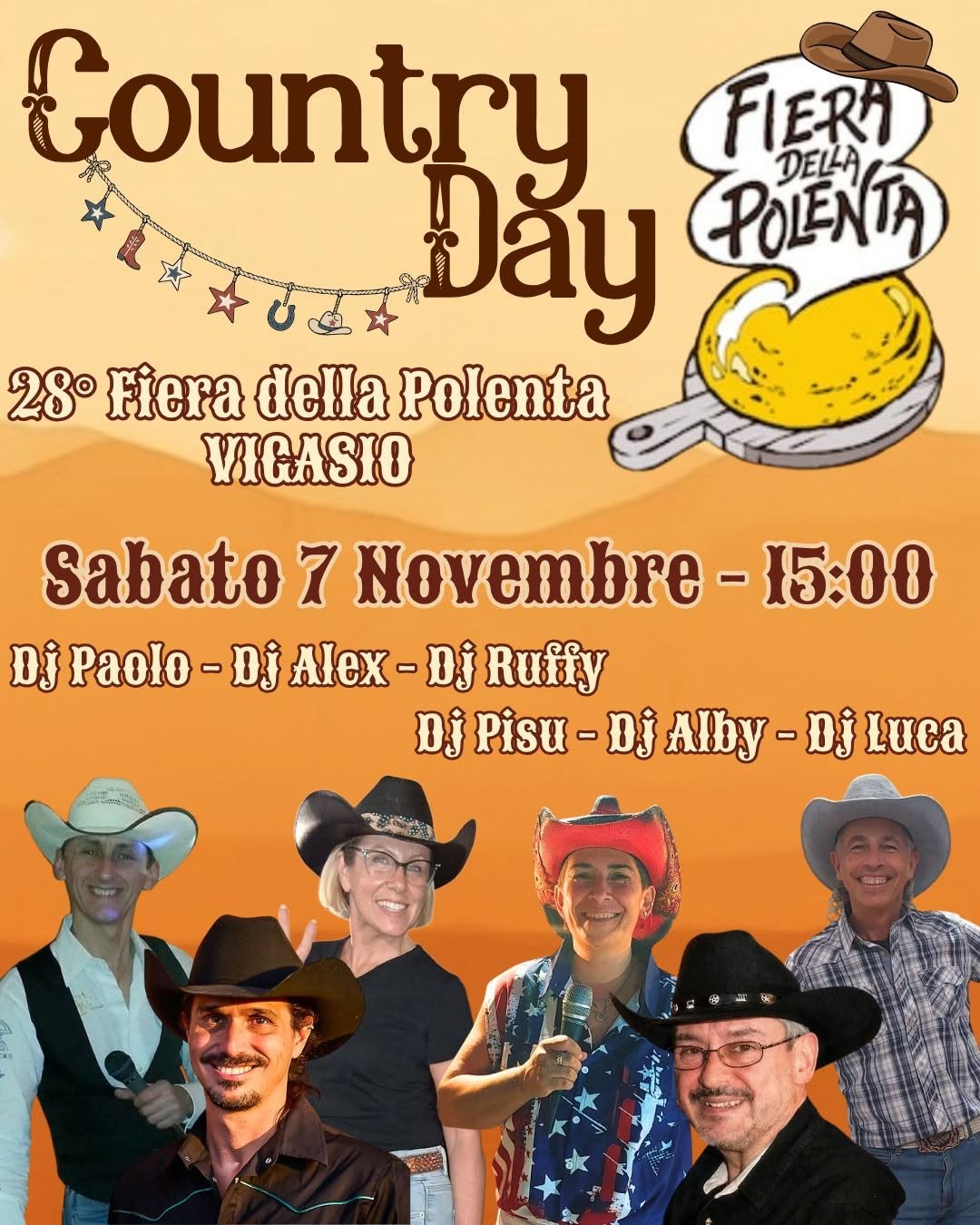 COUNTRY DAY alla 28ยฐ FIERA DELLA POLENTA di Vigasio (VR) โ SAT 7 NOV