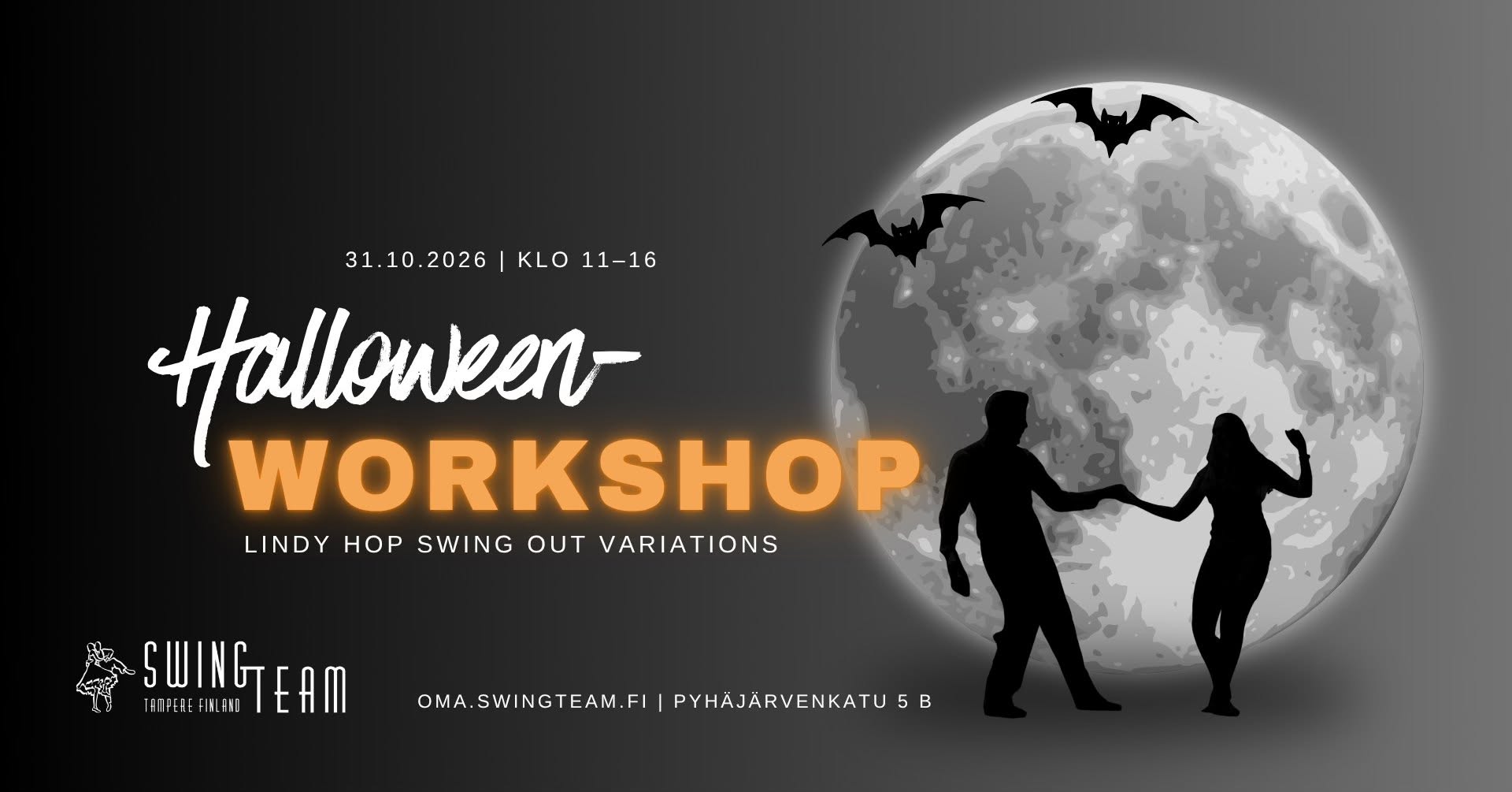 Halloween Swing Out Workshop — SAT 31 OCT